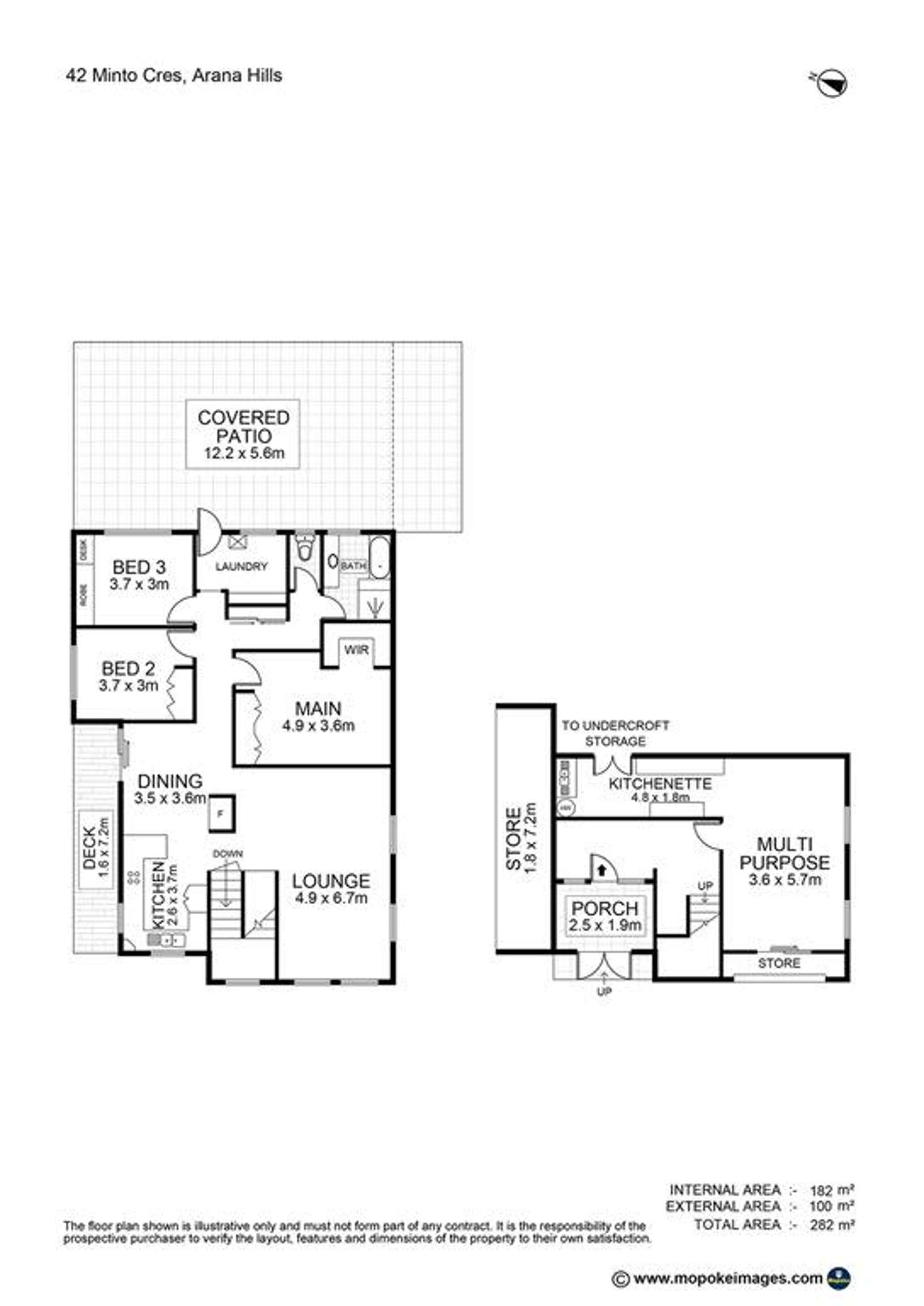 Floorplan of Homely house listing, 42 Minto Crescent, Arana Hills QLD 4054