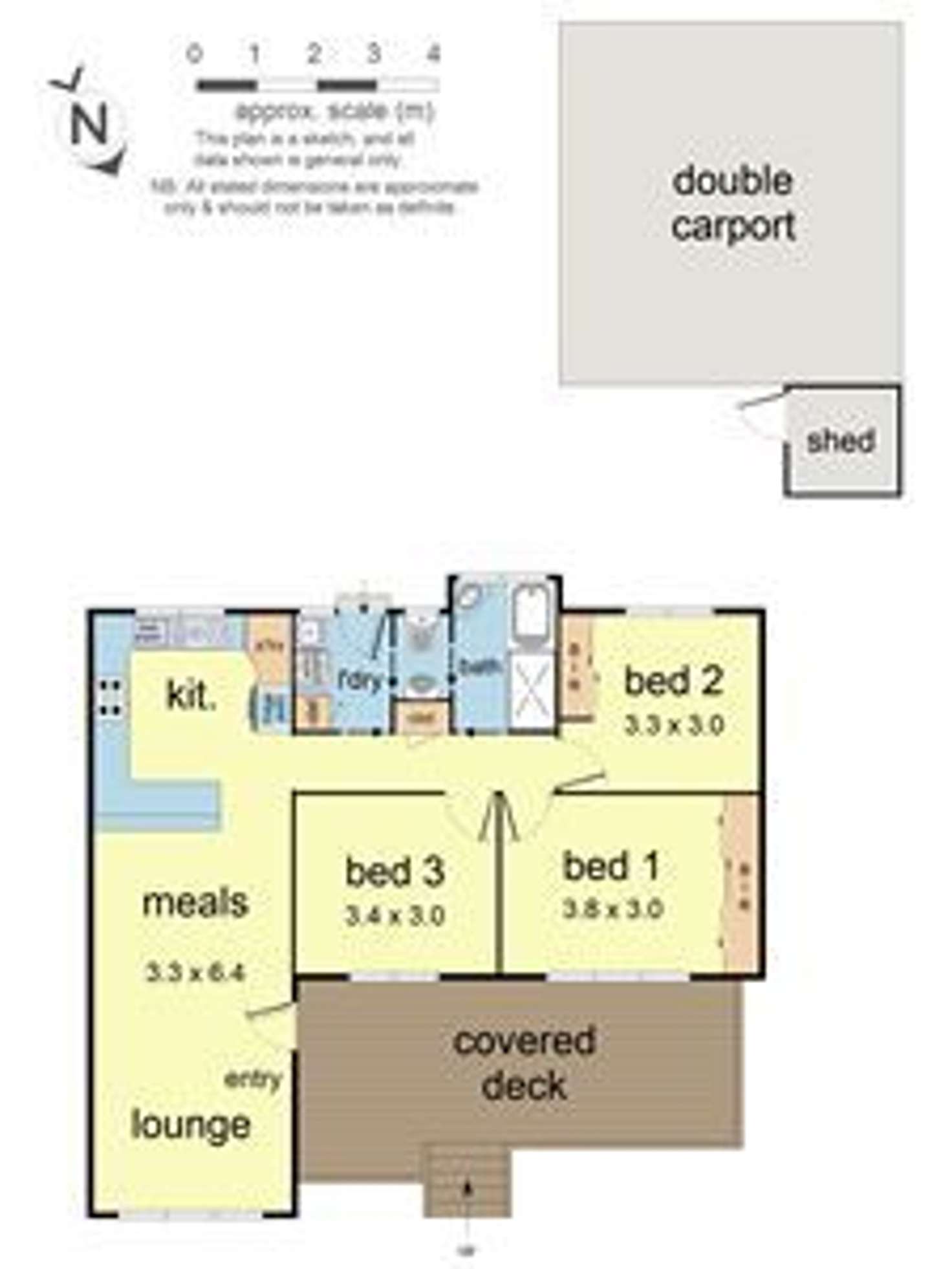Floorplan of Homely house listing, 1/64 Faraday Road, Croydon South VIC 3136