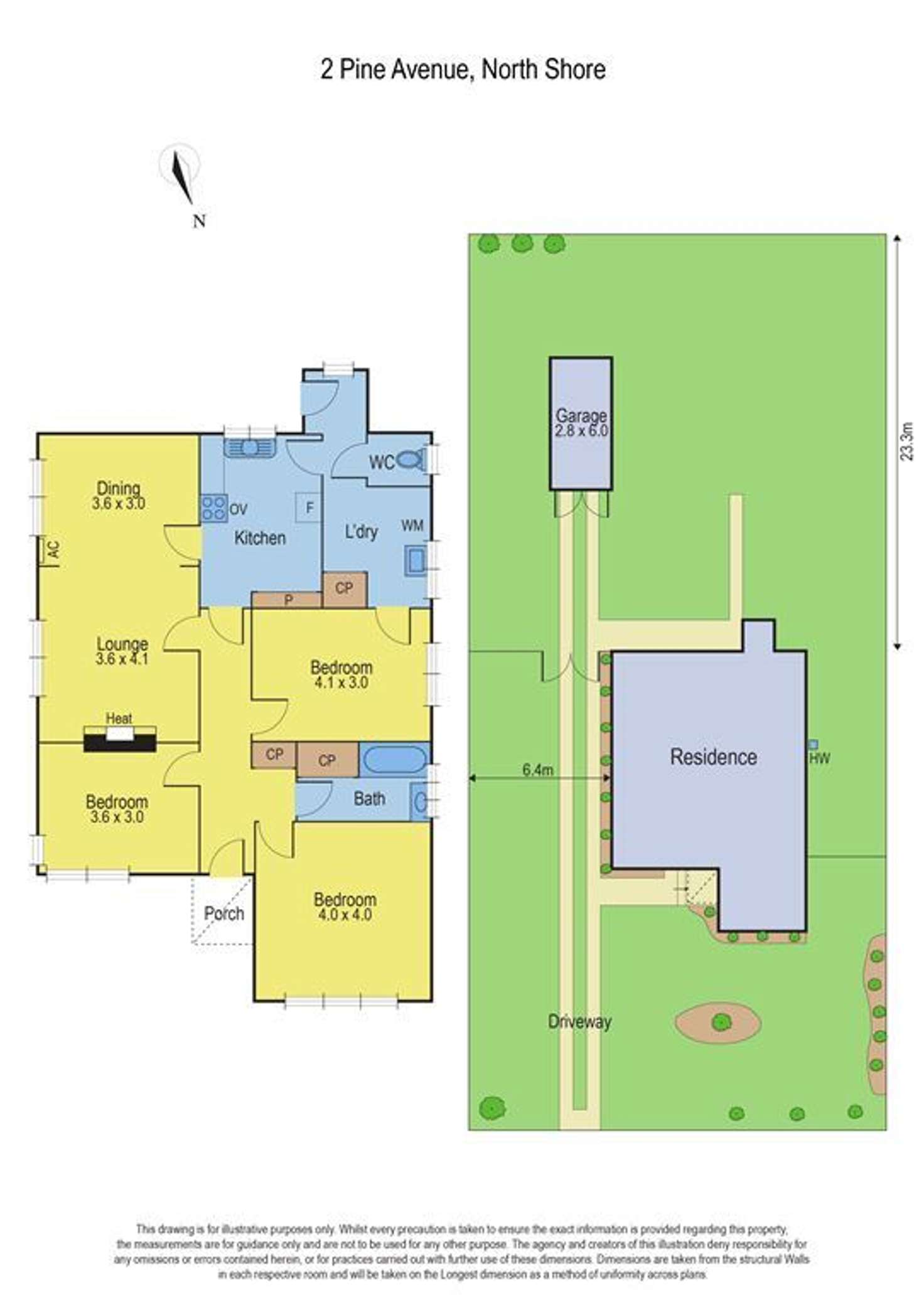 Floorplan of Homely house listing, 2 Pine Avenue, North Shore VIC 3214