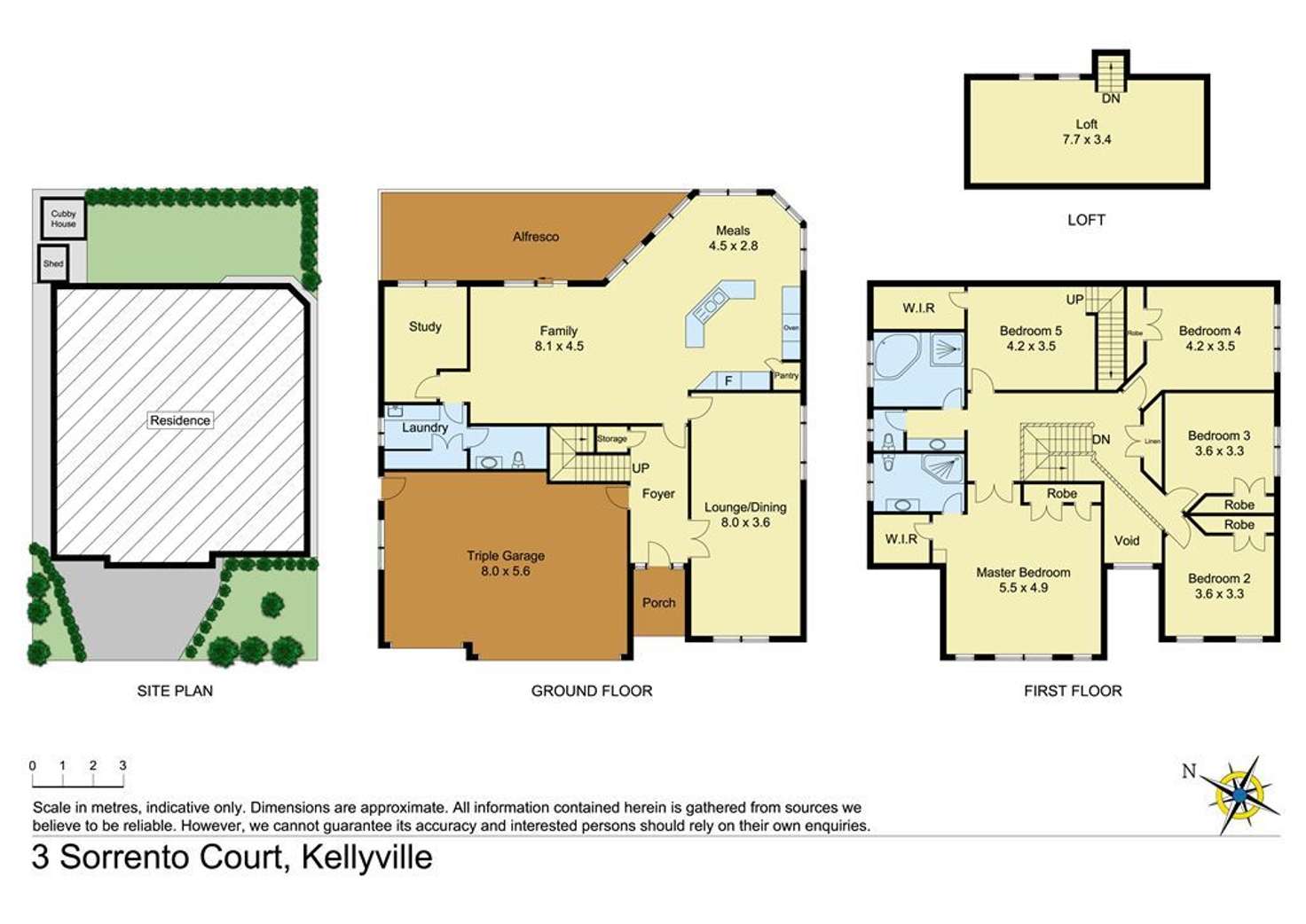 Floorplan of Homely house listing, 3 Sorrento Court, Kellyville NSW 2155