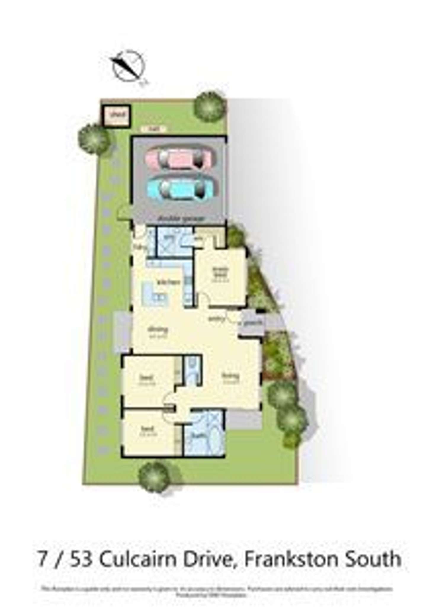 Floorplan of Homely unit listing, 7/53 Culcairn Drive, Frankston South VIC 3199