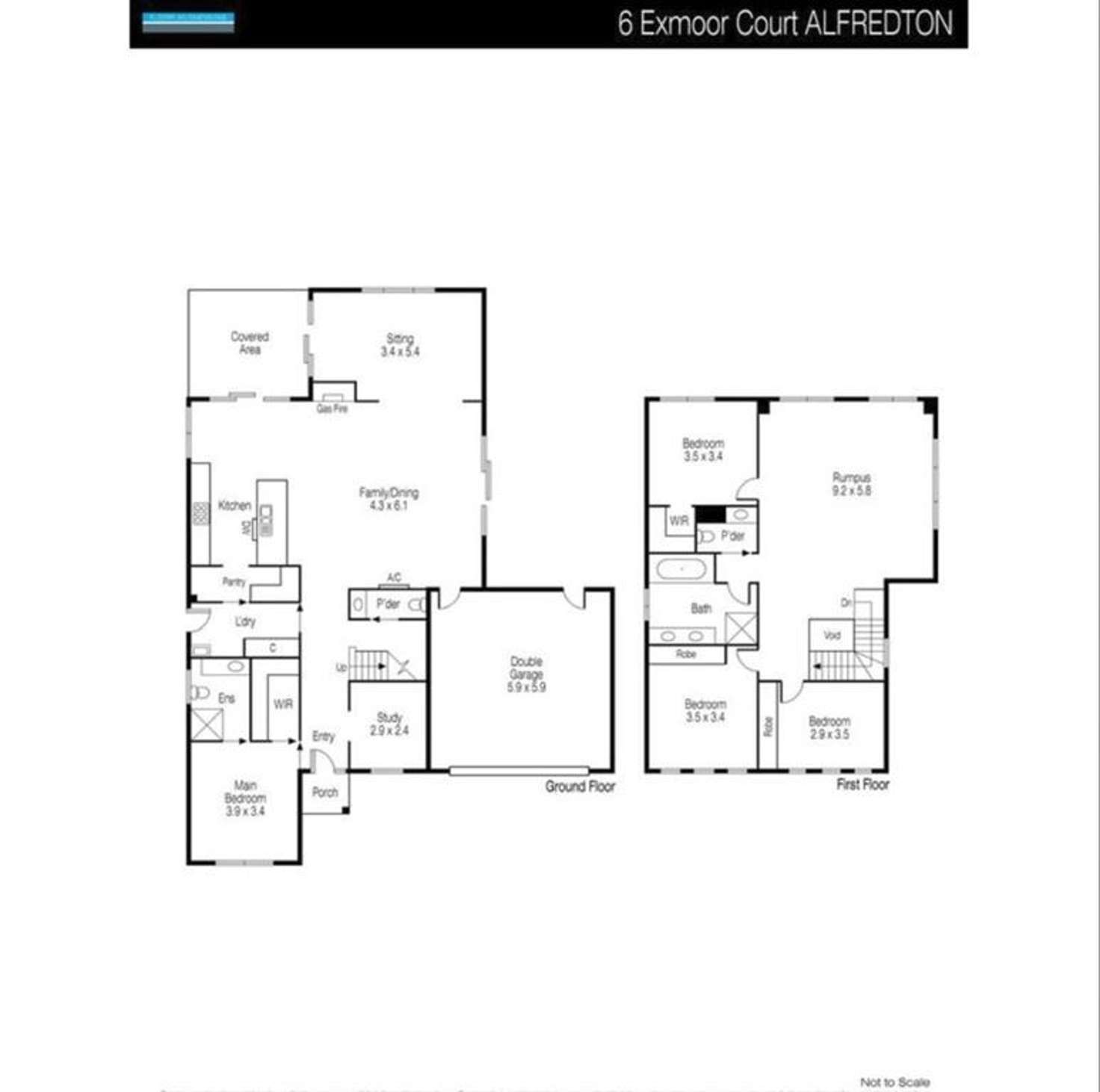 Floorplan of Homely house listing, 6 Exmoor Court, Alfredton VIC 3350