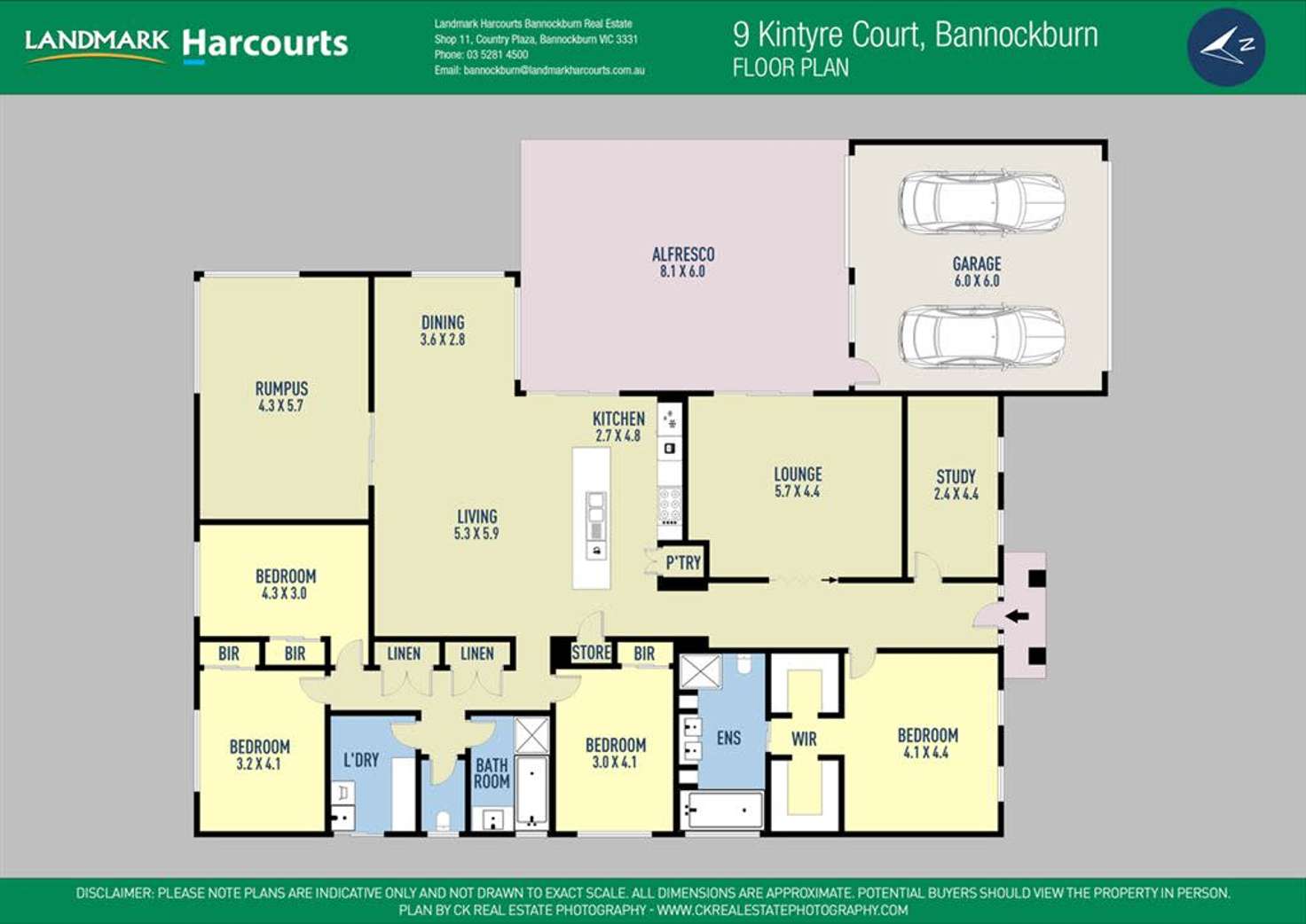 Floorplan of Homely house listing, 9 Kintyre Court, Bannockburn VIC 3331