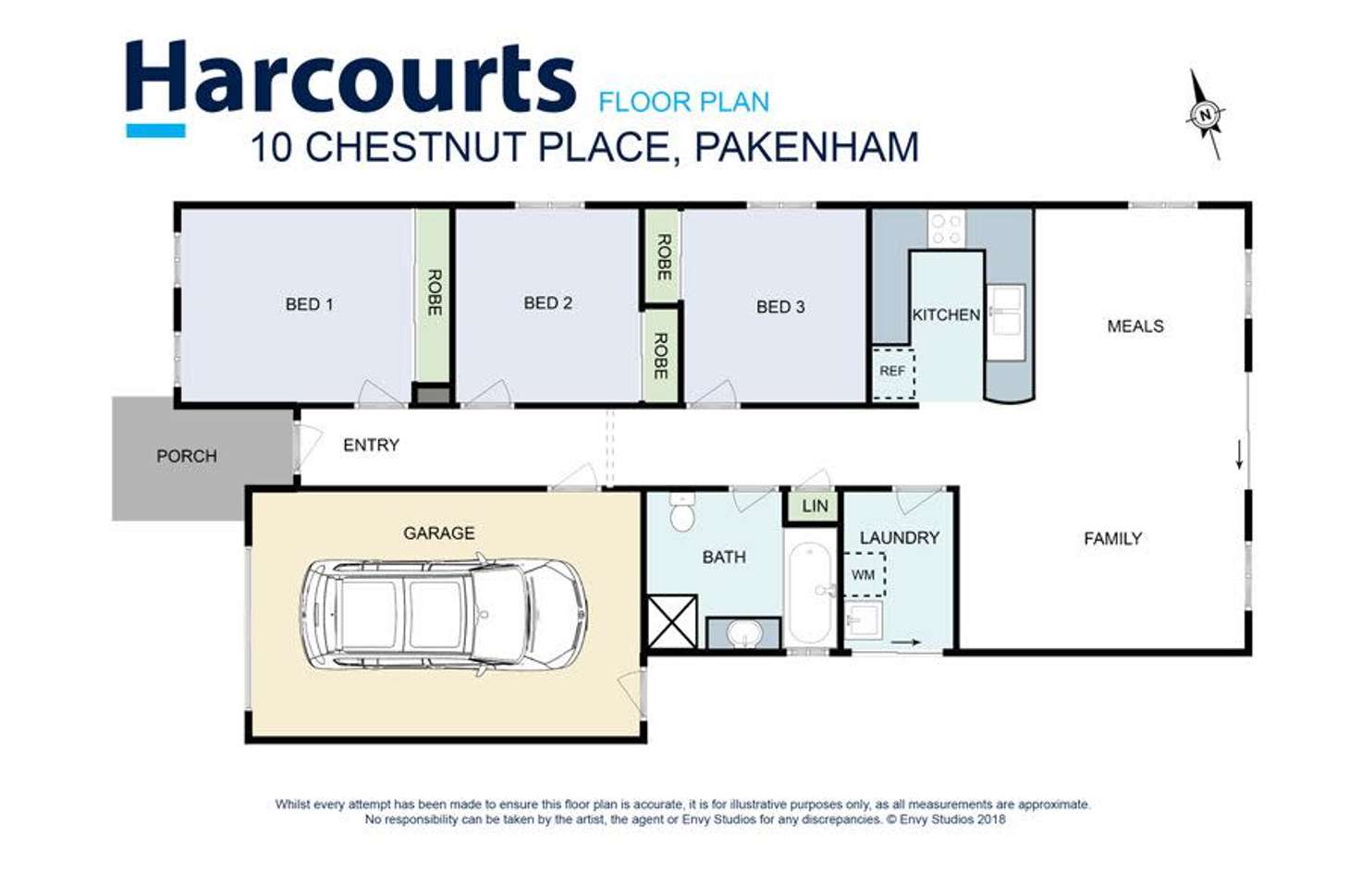 Floorplan of Homely house listing, 10 Chestnut Chase, Pakenham VIC 3810