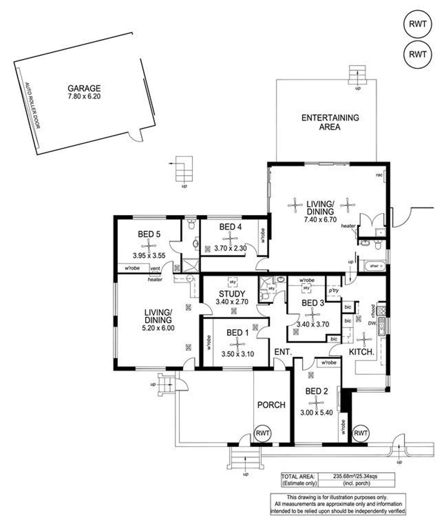 Floorplan of Homely house listing, 10 Cadell Street, Seaview Downs SA 5049