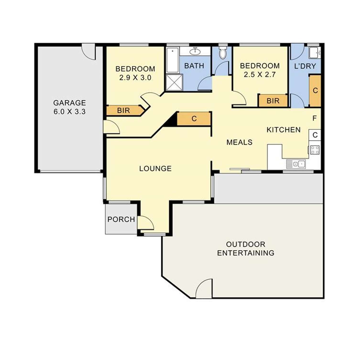 Floorplan of Homely unit listing, 2/13 Cypress Avenue, Boronia VIC 3155