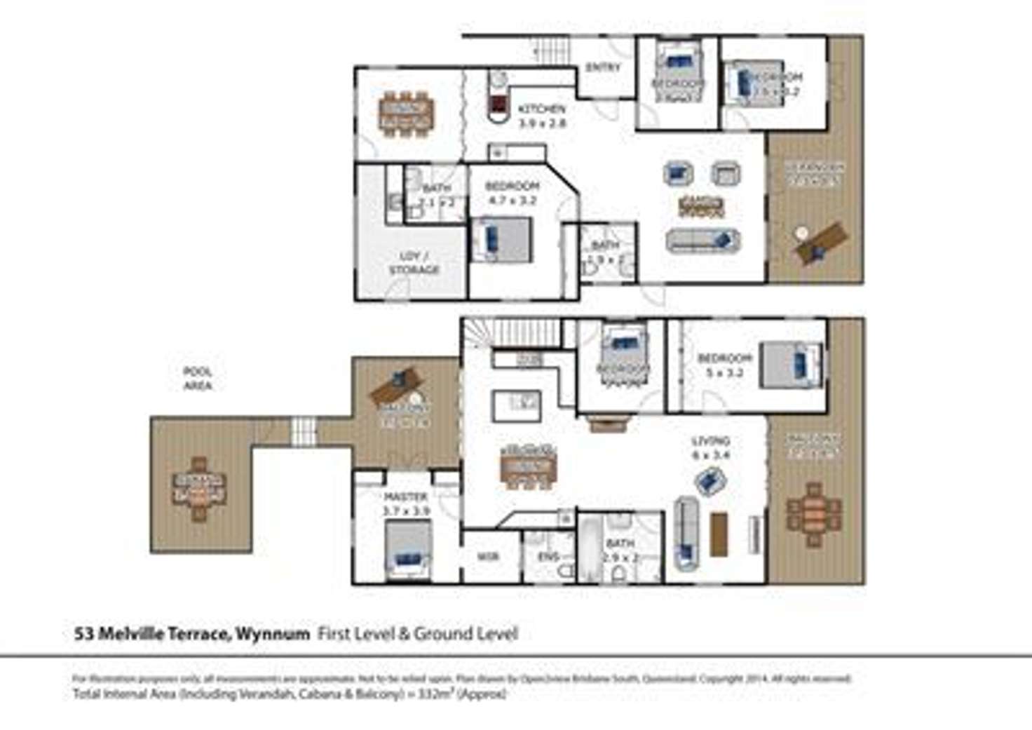 Floorplan of Homely house listing, 53 Melville Terrace, Wynnum QLD 4178