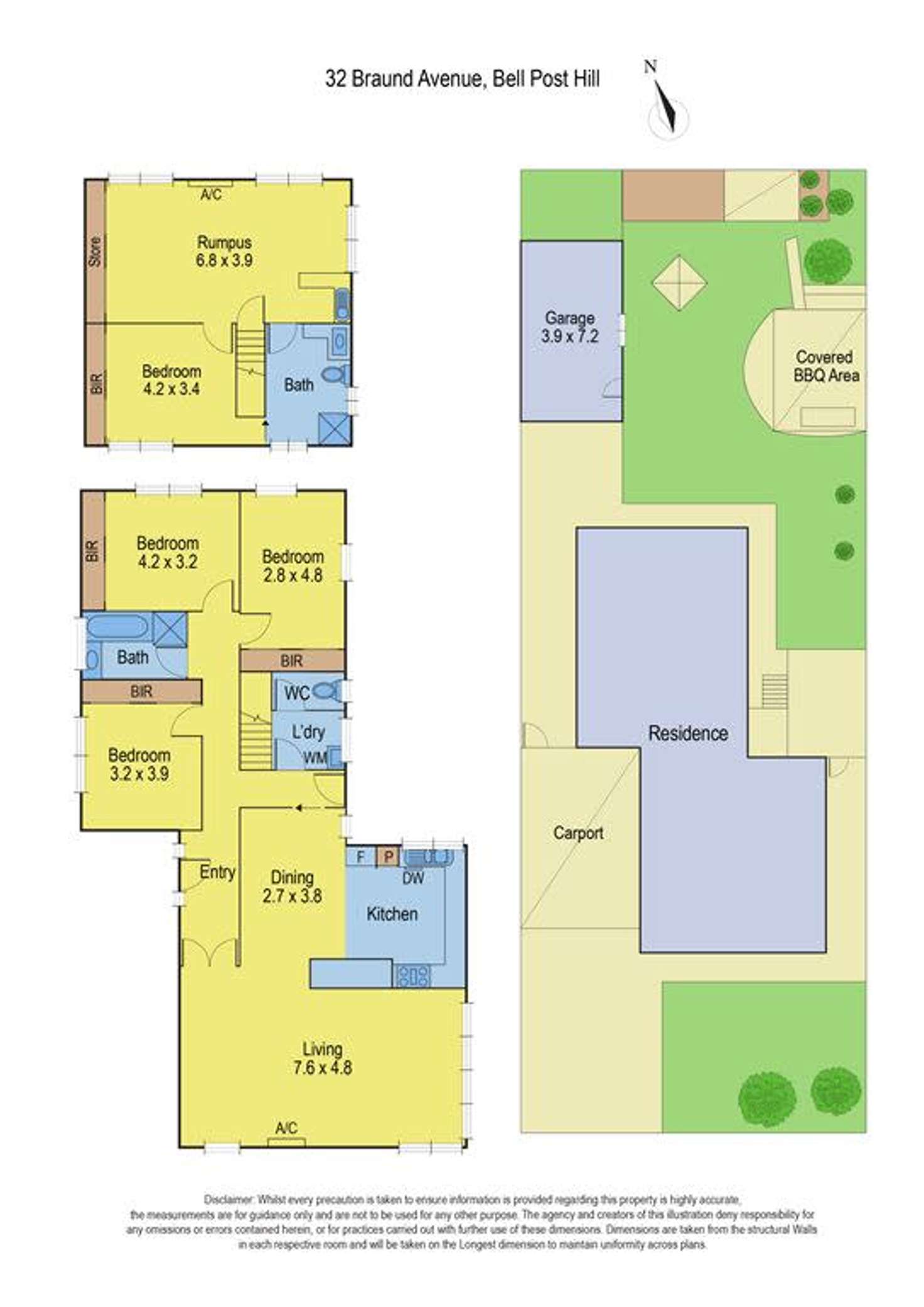 Floorplan of Homely house listing, 32 Braund Avenue, Bell Post Hill VIC 3215