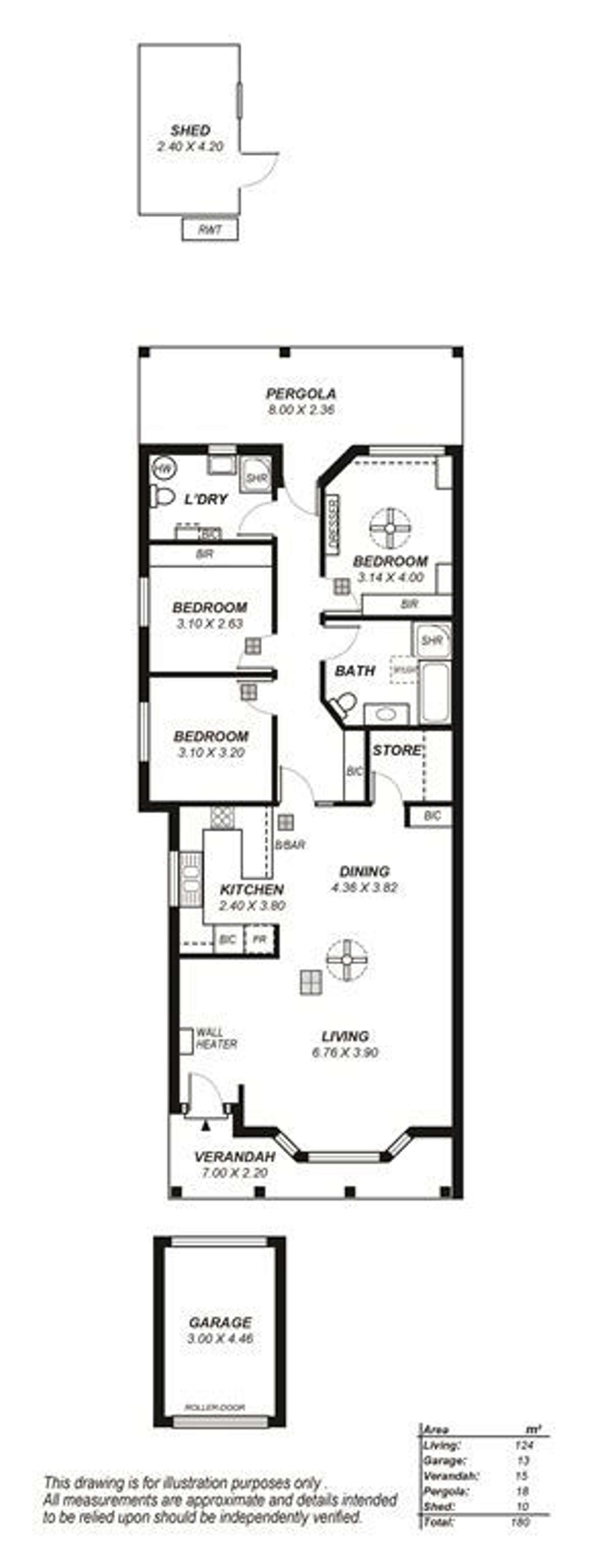 Floorplan of Homely house listing, 45a Aldam Avenue, Aldinga Beach SA 5173
