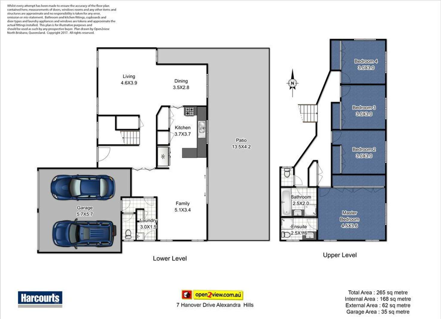 Floorplan of Homely house listing, 7 Hanover Drive, Alexandra Hills QLD 4161