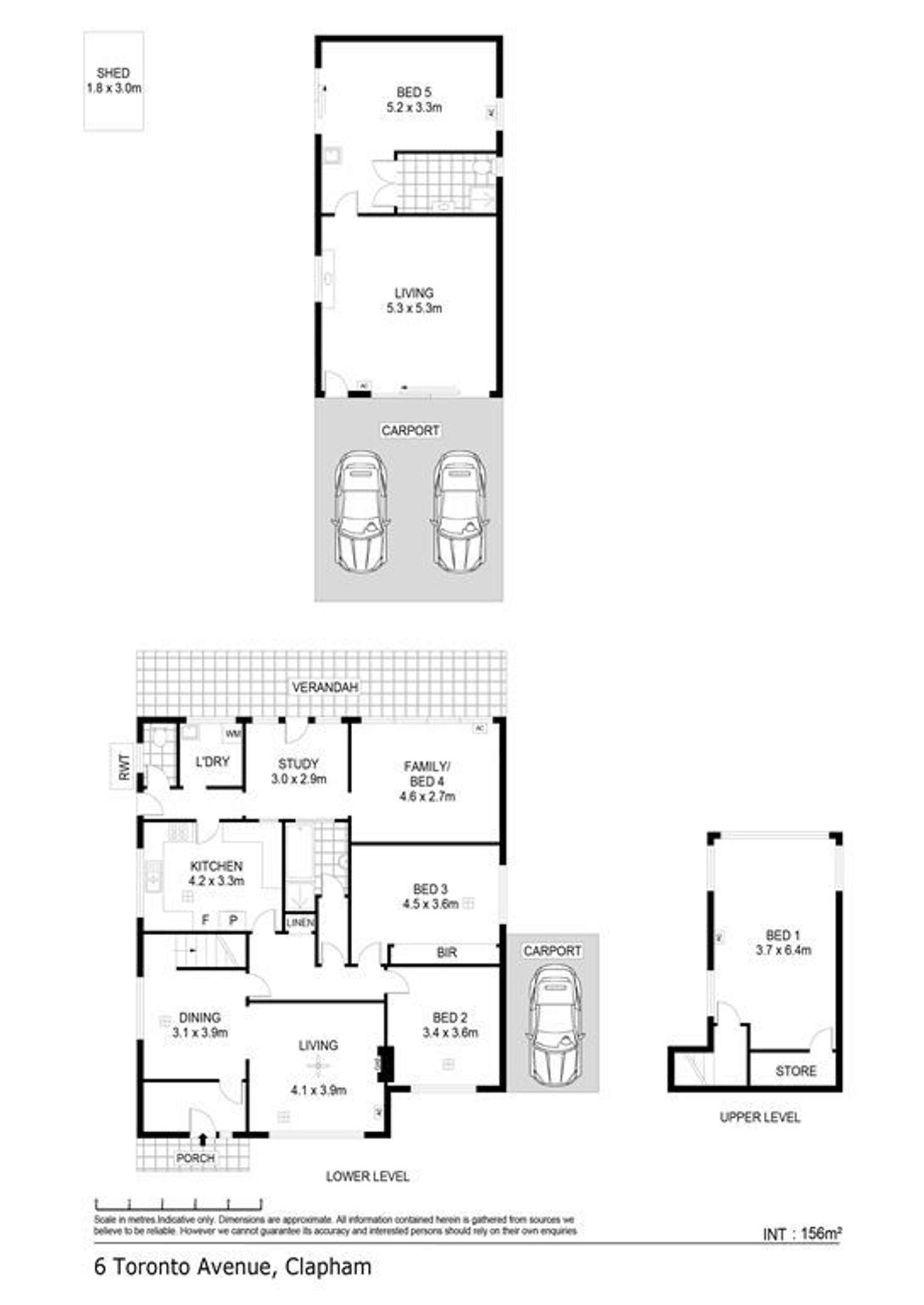 Floorplan of Homely house listing, 6 Toronto Avenue, Clapham SA 5062