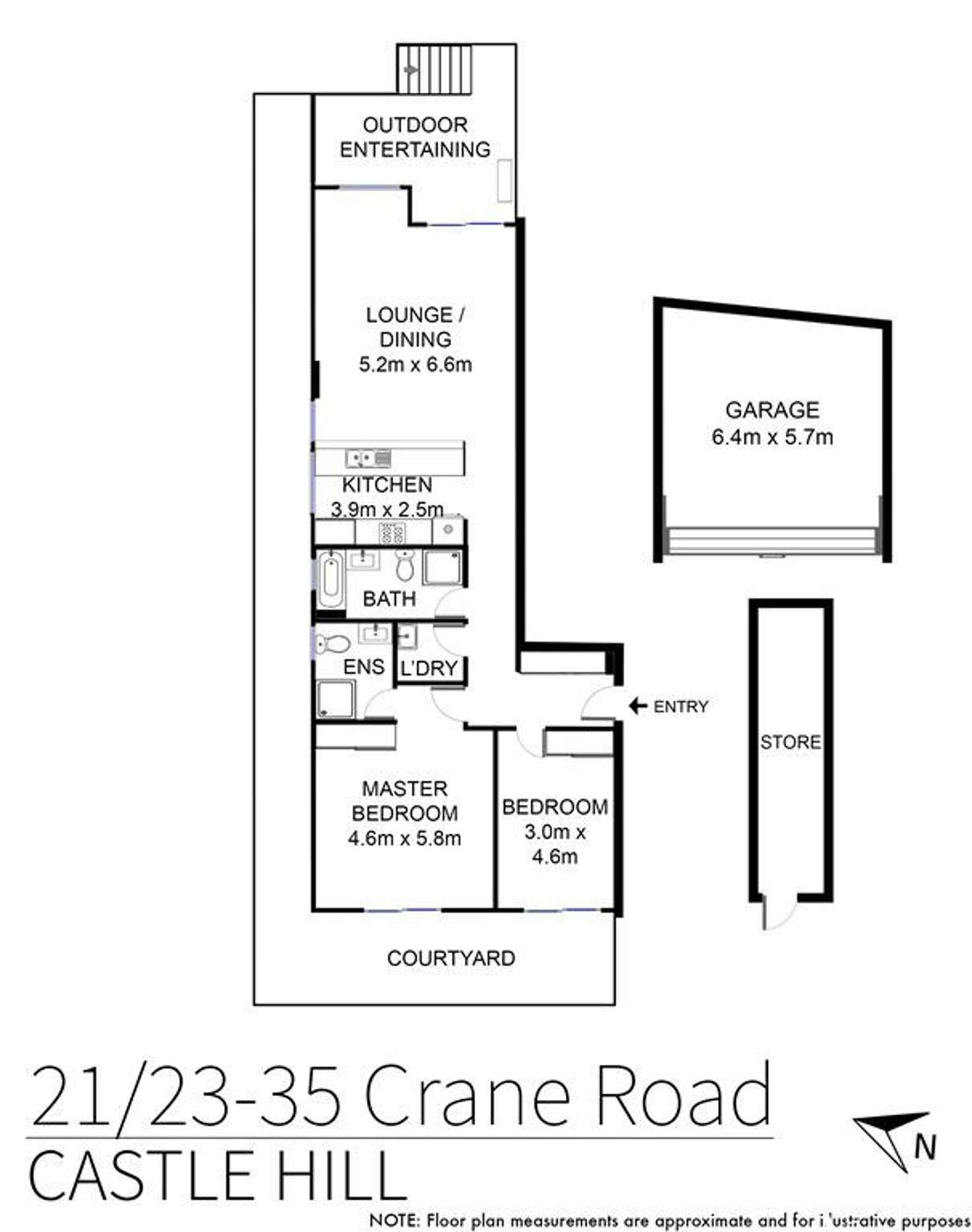 Floorplan of Homely unit listing, 21/23-35 Crane Road, Castle Hill NSW 2154