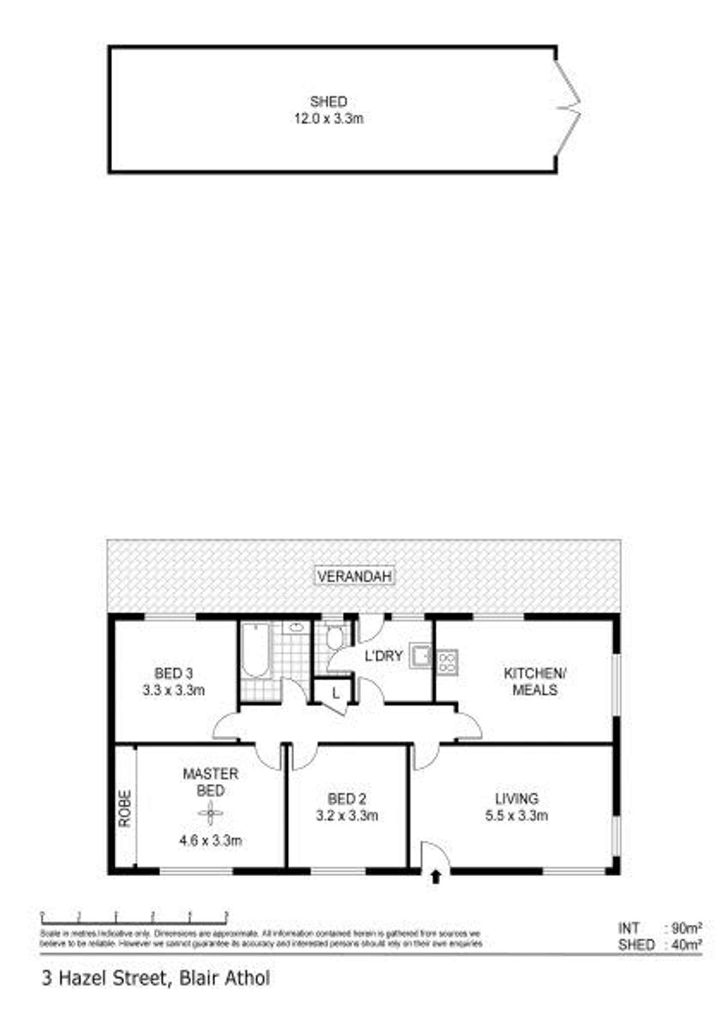 Floorplan of Homely house listing, 3 Hazel Street, Blair Athol SA 5084