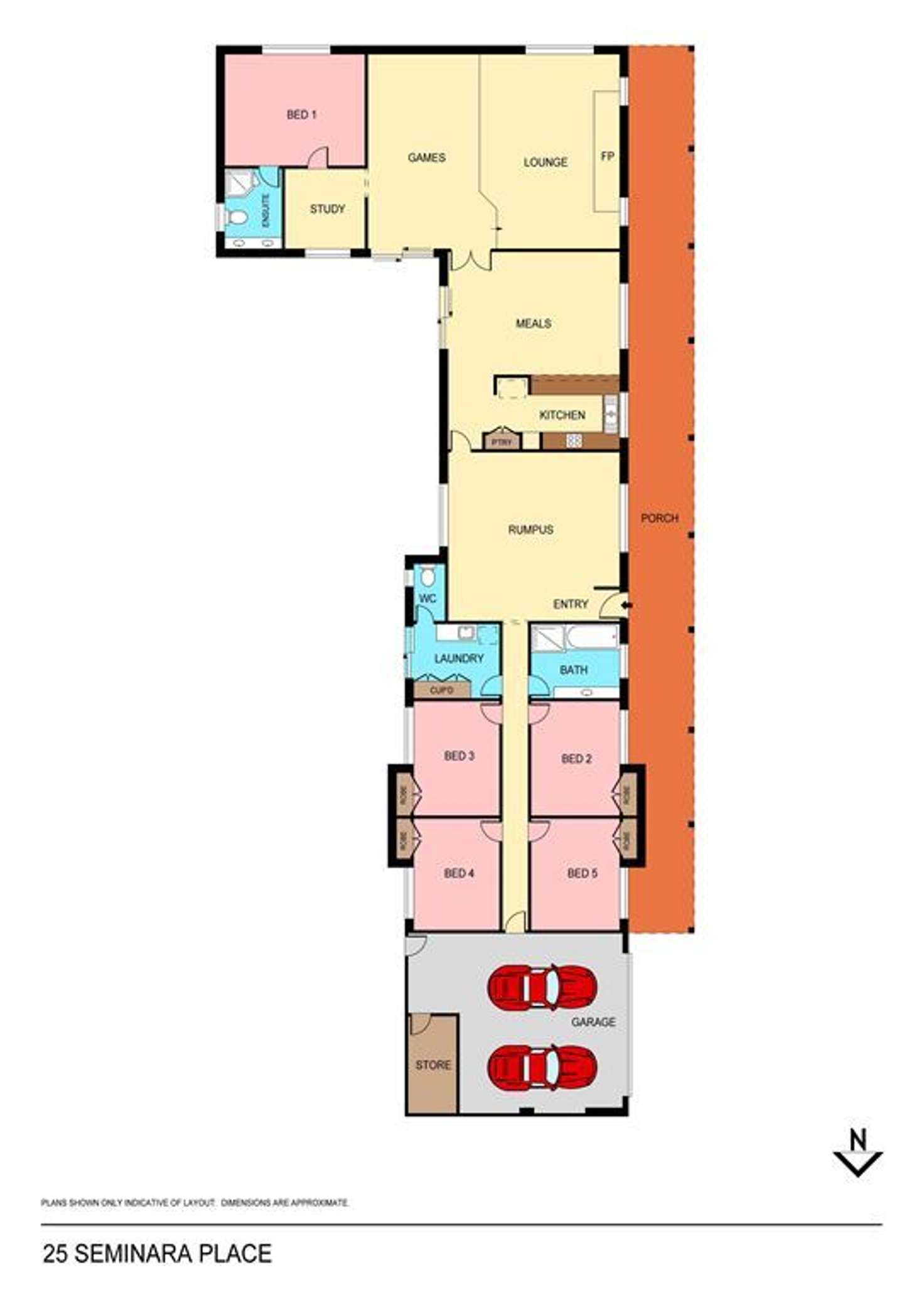 Floorplan of Homely house listing, 25 Seminara Place, Mariginiup WA 6078