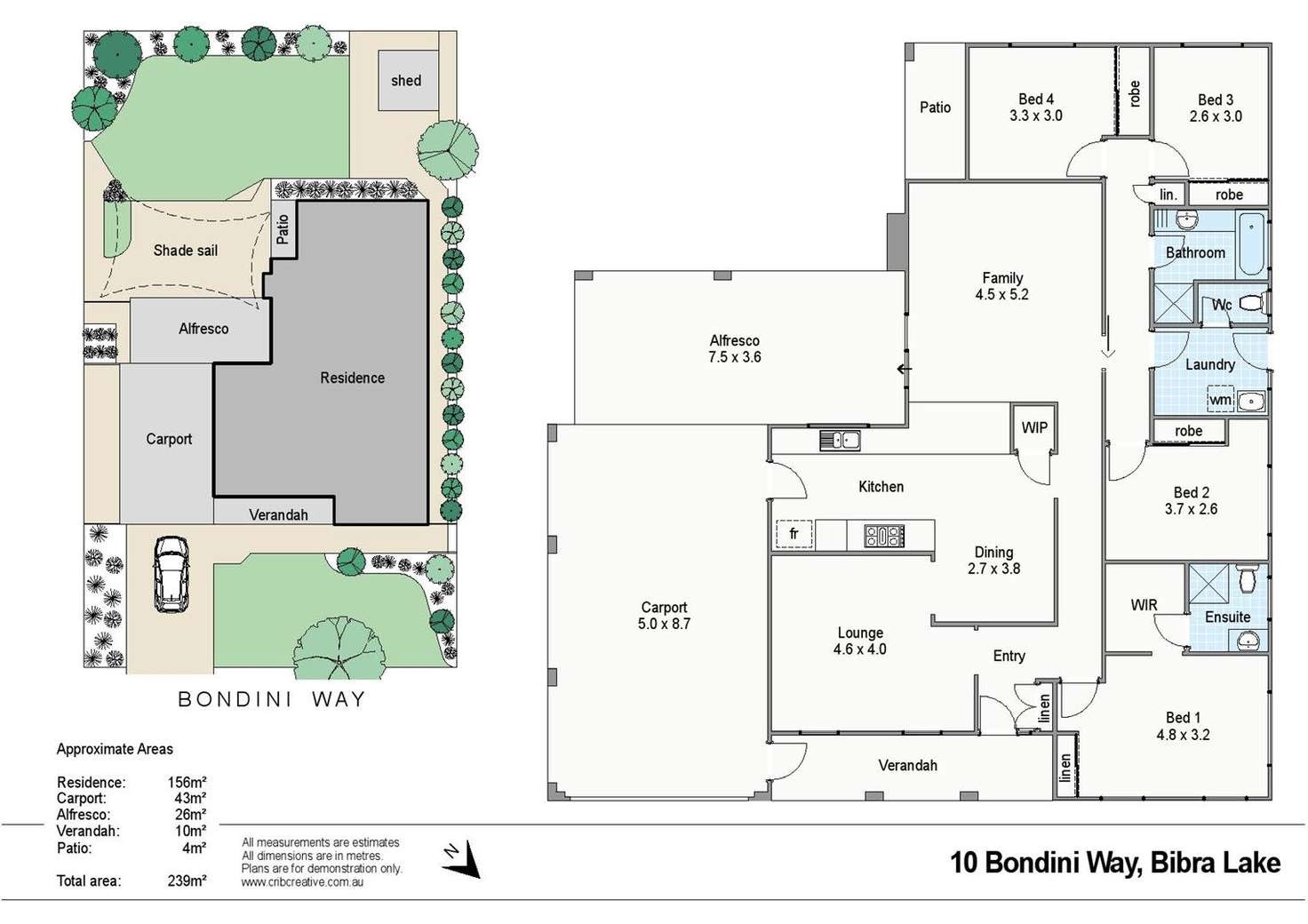 Floorplan of Homely house listing, 10 Bondini Way, Bibra Lake WA 6163