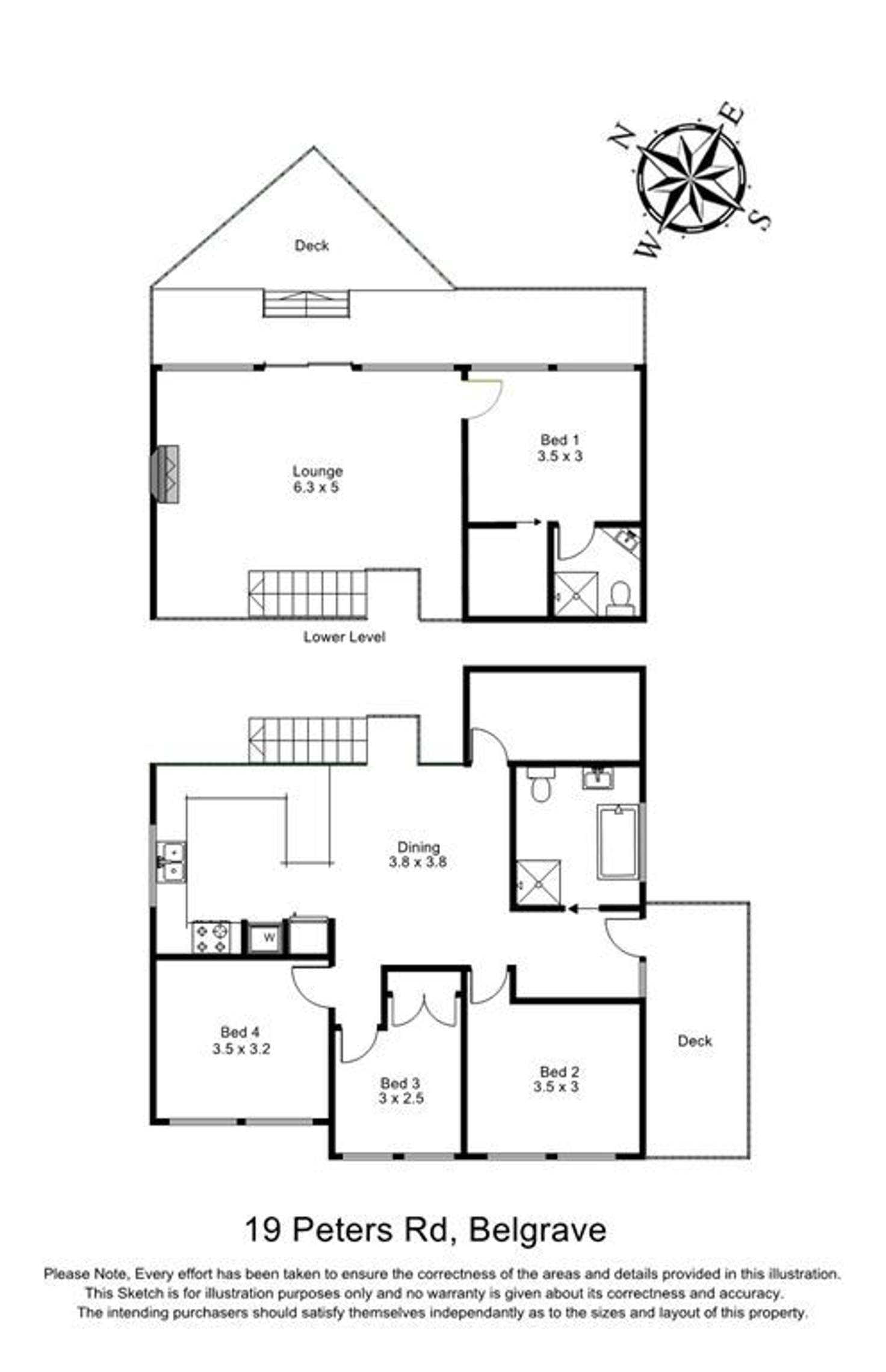 Floorplan of Homely house listing, 19 Peters Road, Belgrave VIC 3160