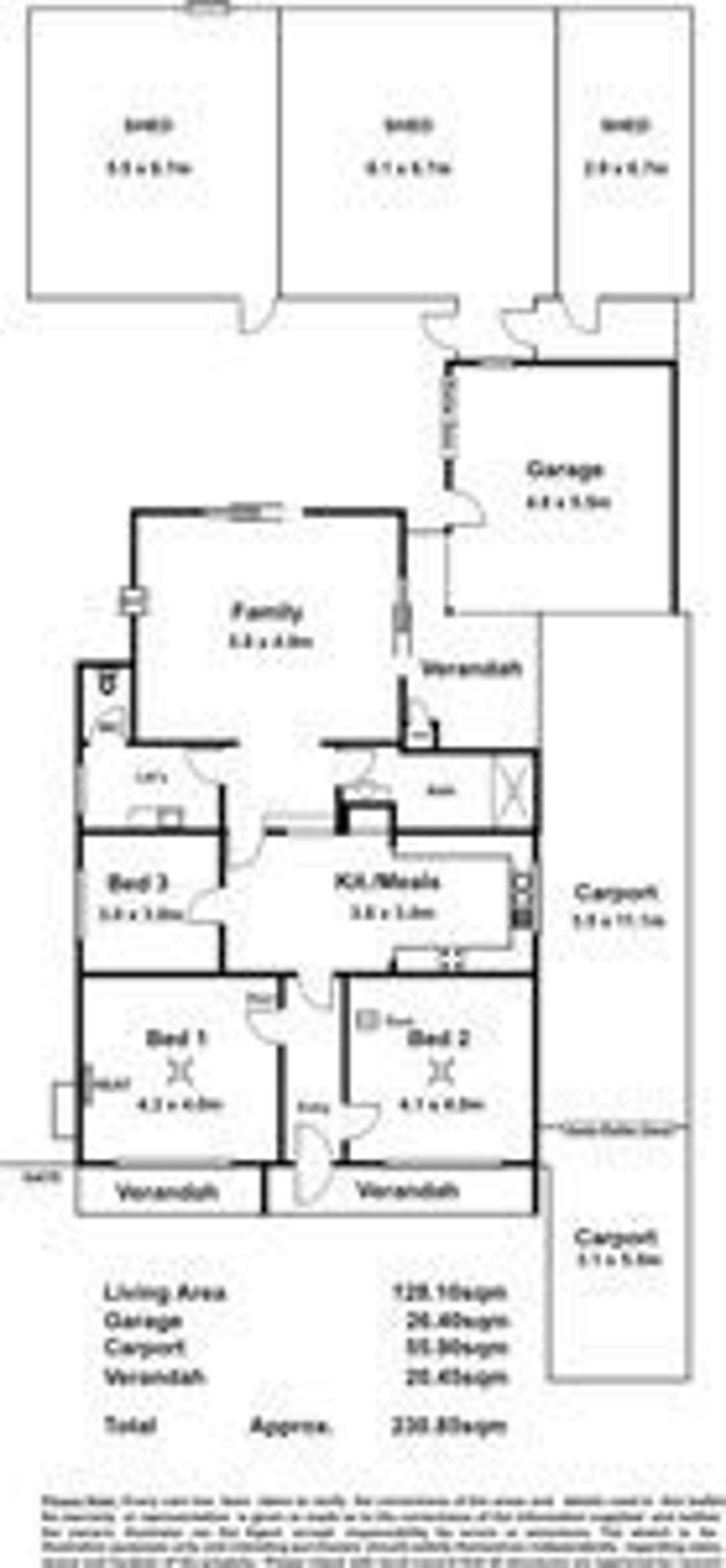 Floorplan of Homely house listing, 6 Fifth Street, Wingfield SA 5013