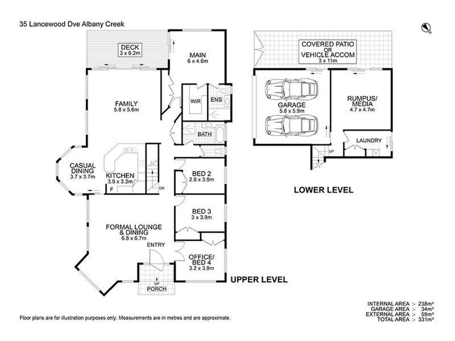 Floorplan of Homely house listing, 35 Lancewood Drive, Albany Creek QLD 4035