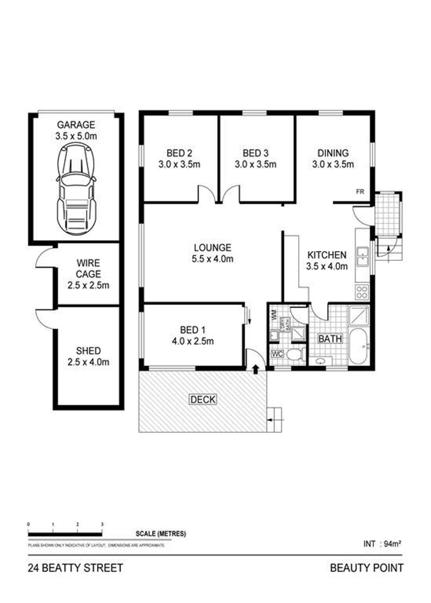 Floorplan of Homely house listing, 24 Beatty Street, Beauty Point TAS 7270