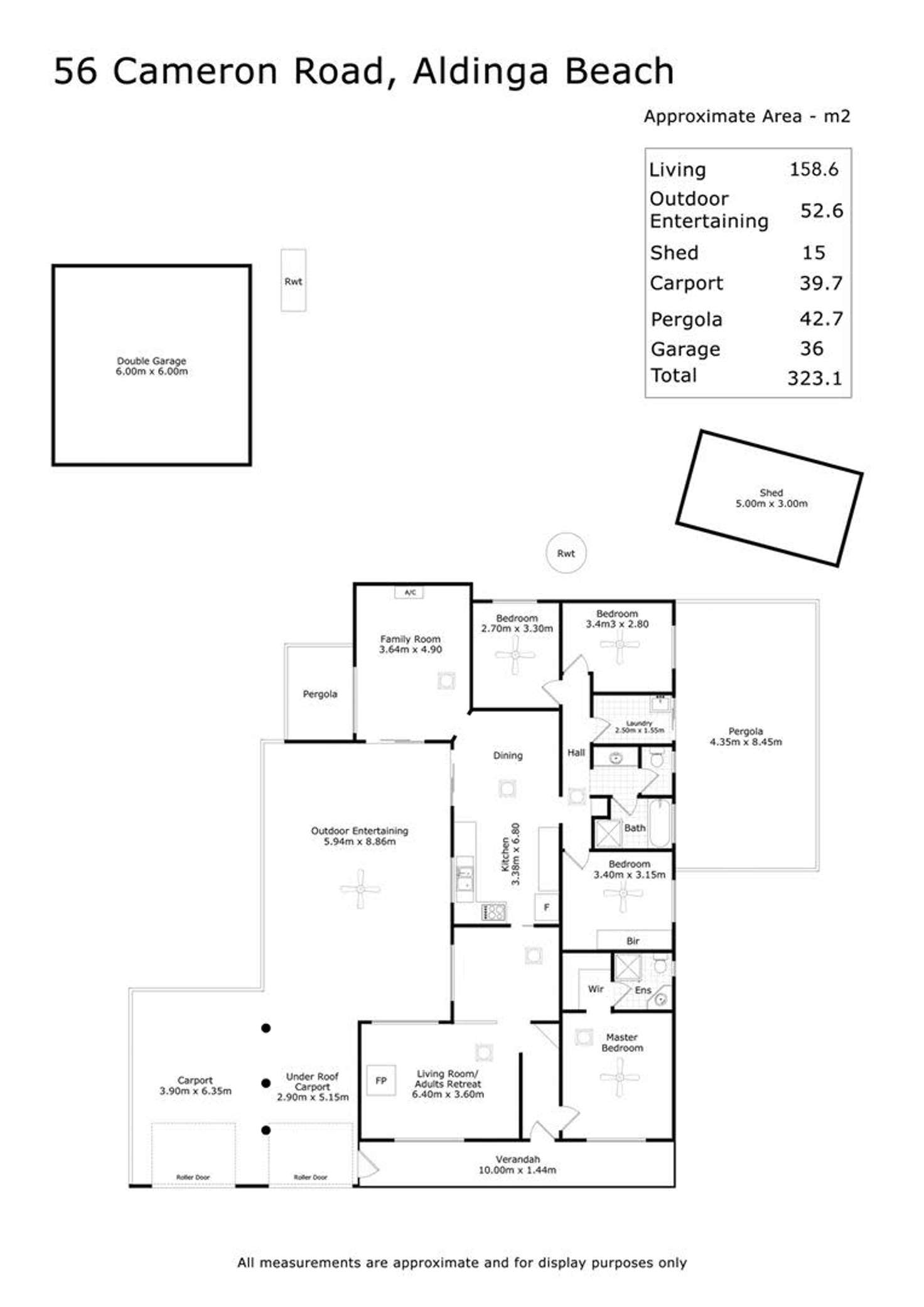 Floorplan of Homely house listing, 56 Cameron Road, Aldinga Beach SA 5173