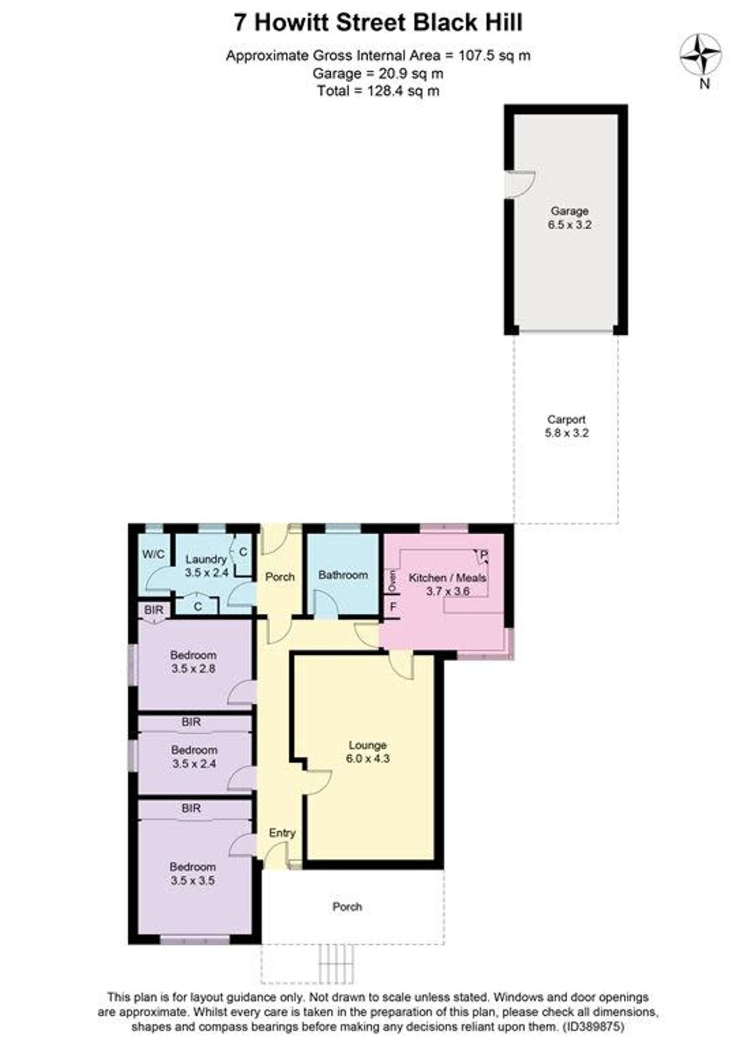 Floorplan of Homely house listing, 7 Howitt Street, Black Hill VIC 3350