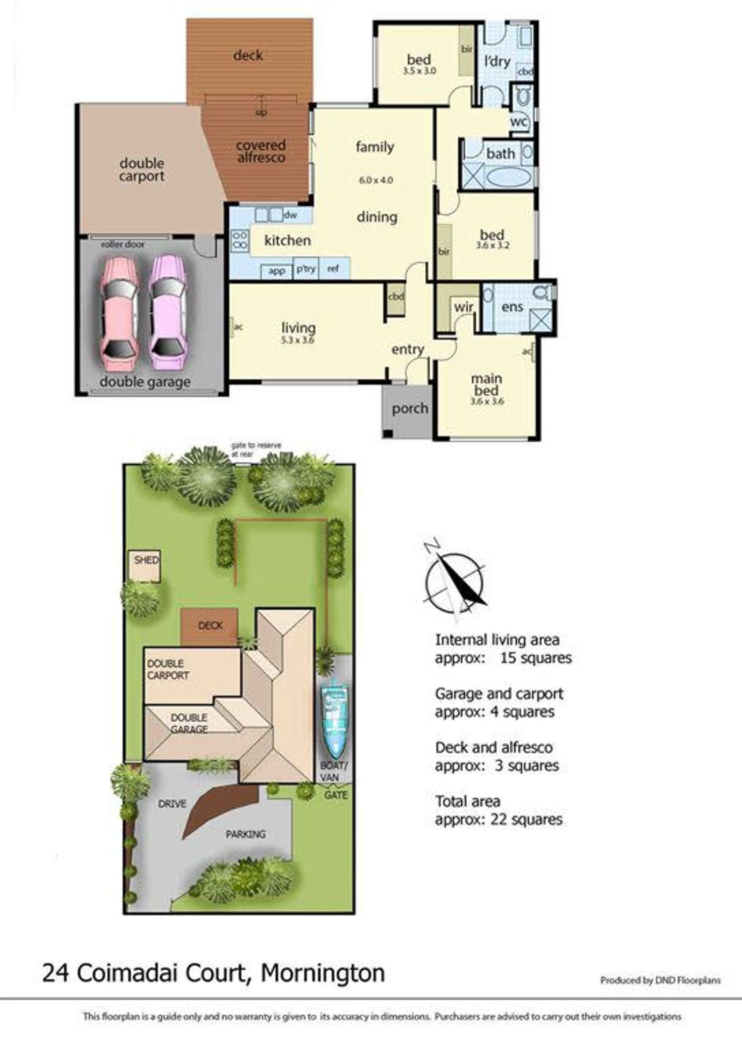 Floorplan of Homely house listing, 24 Coimadai Court, Mornington VIC 3931