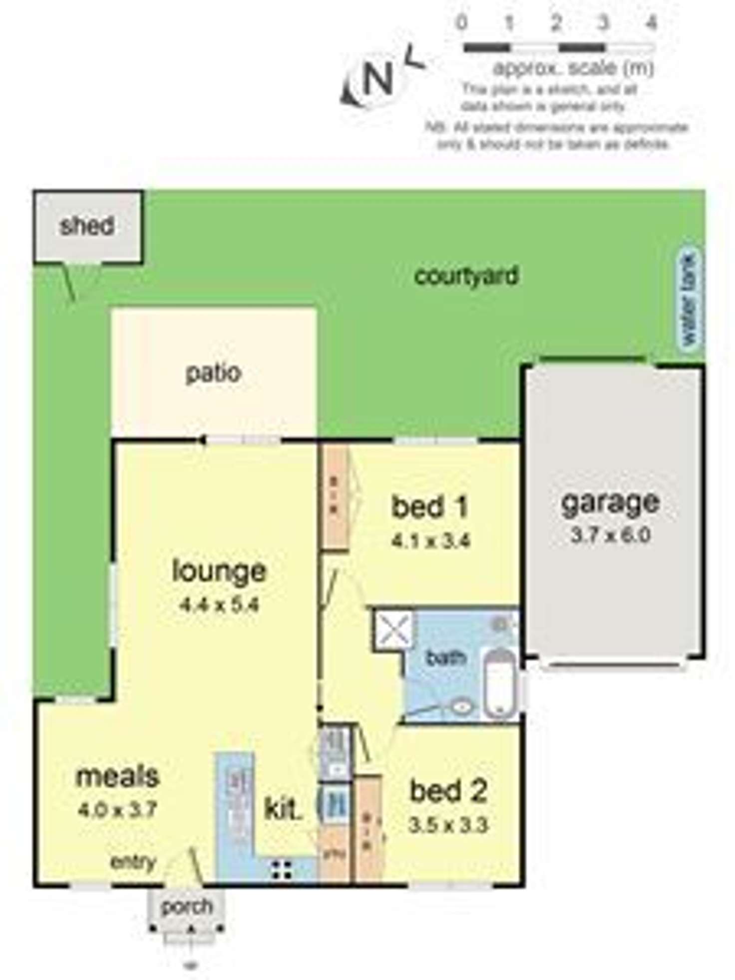 Floorplan of Homely unit listing, 2/60 Faraday, Croydon South VIC 3136