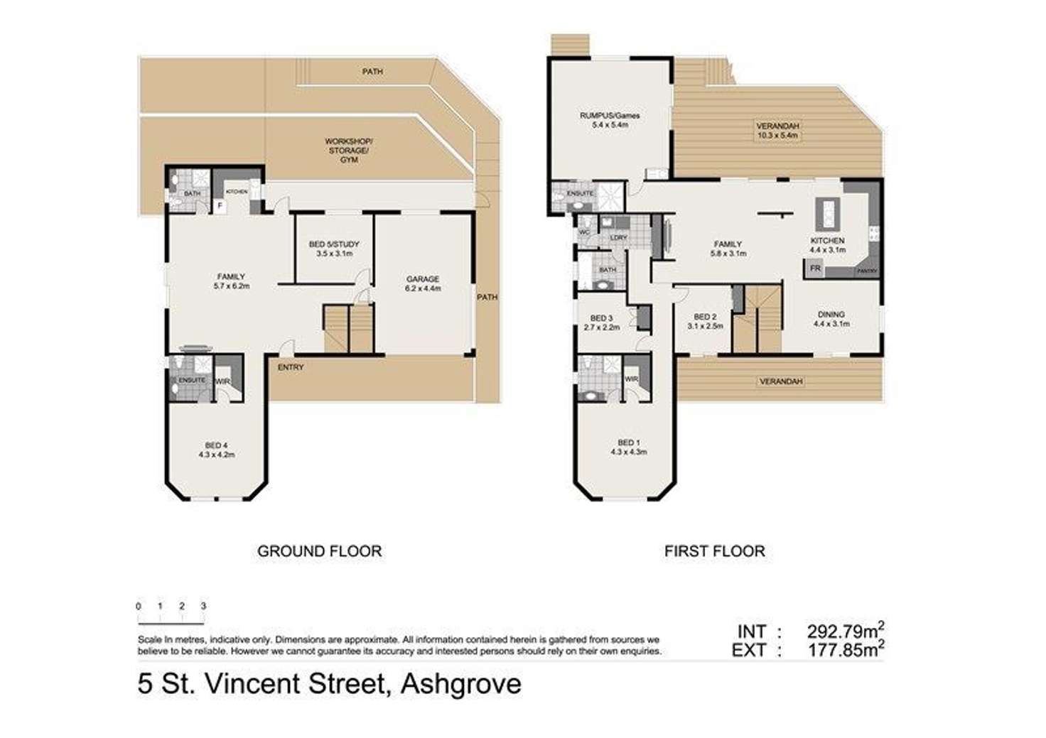 Floorplan of Homely house listing, 5 St Vincent Street, Ashgrove QLD 4060