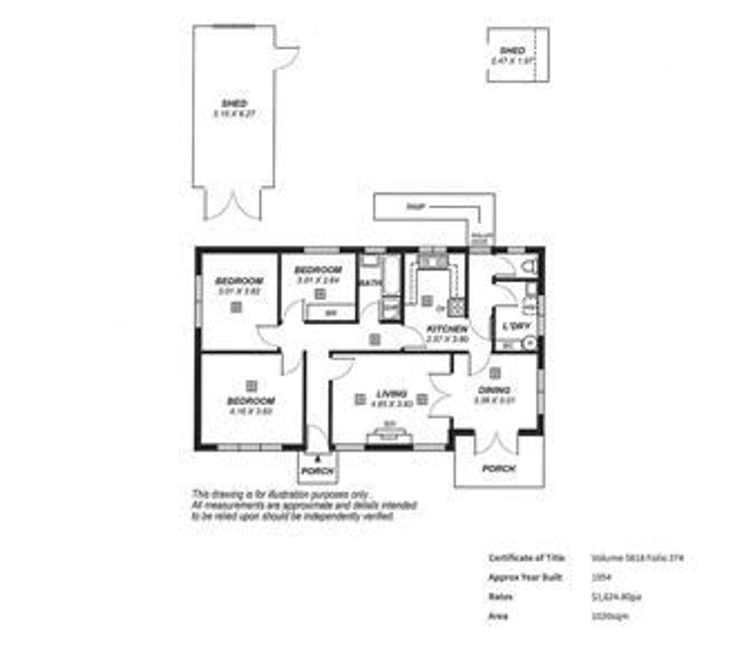 Floorplan of Homely house listing, 7 Marlborough Street, Brighton SA 5048