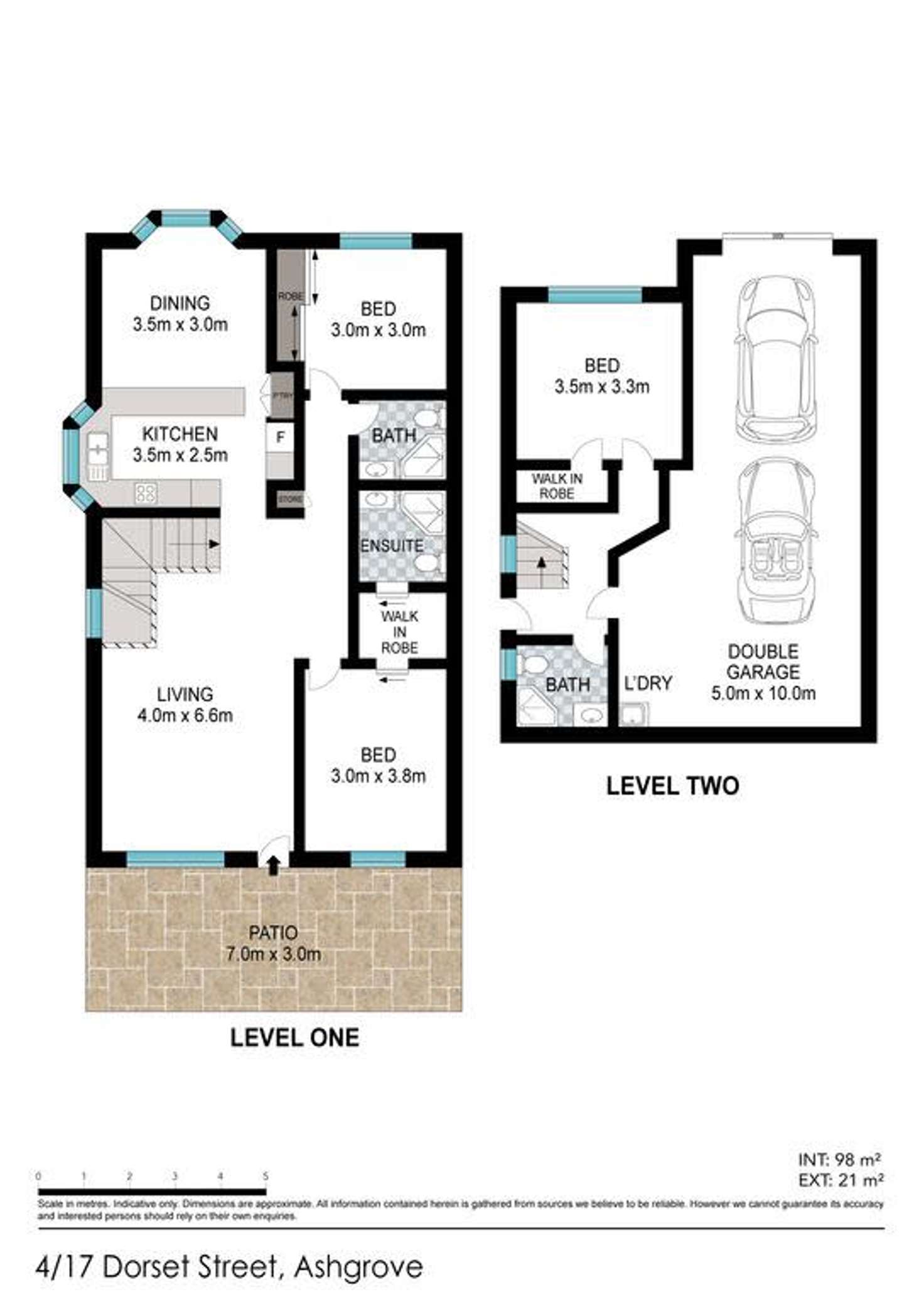 Floorplan of Homely townhouse listing, 1/17 Dorset Street, Ashgrove QLD 4060