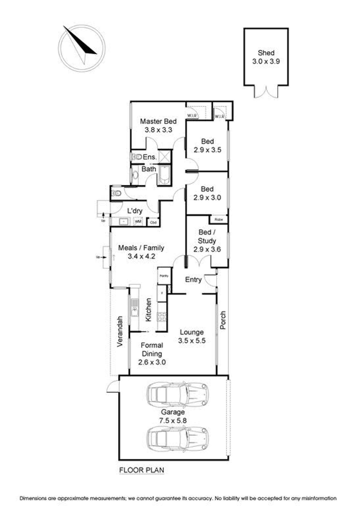 Floorplan of Homely house listing, 11 Pimpala Court, Wantirna VIC 3152