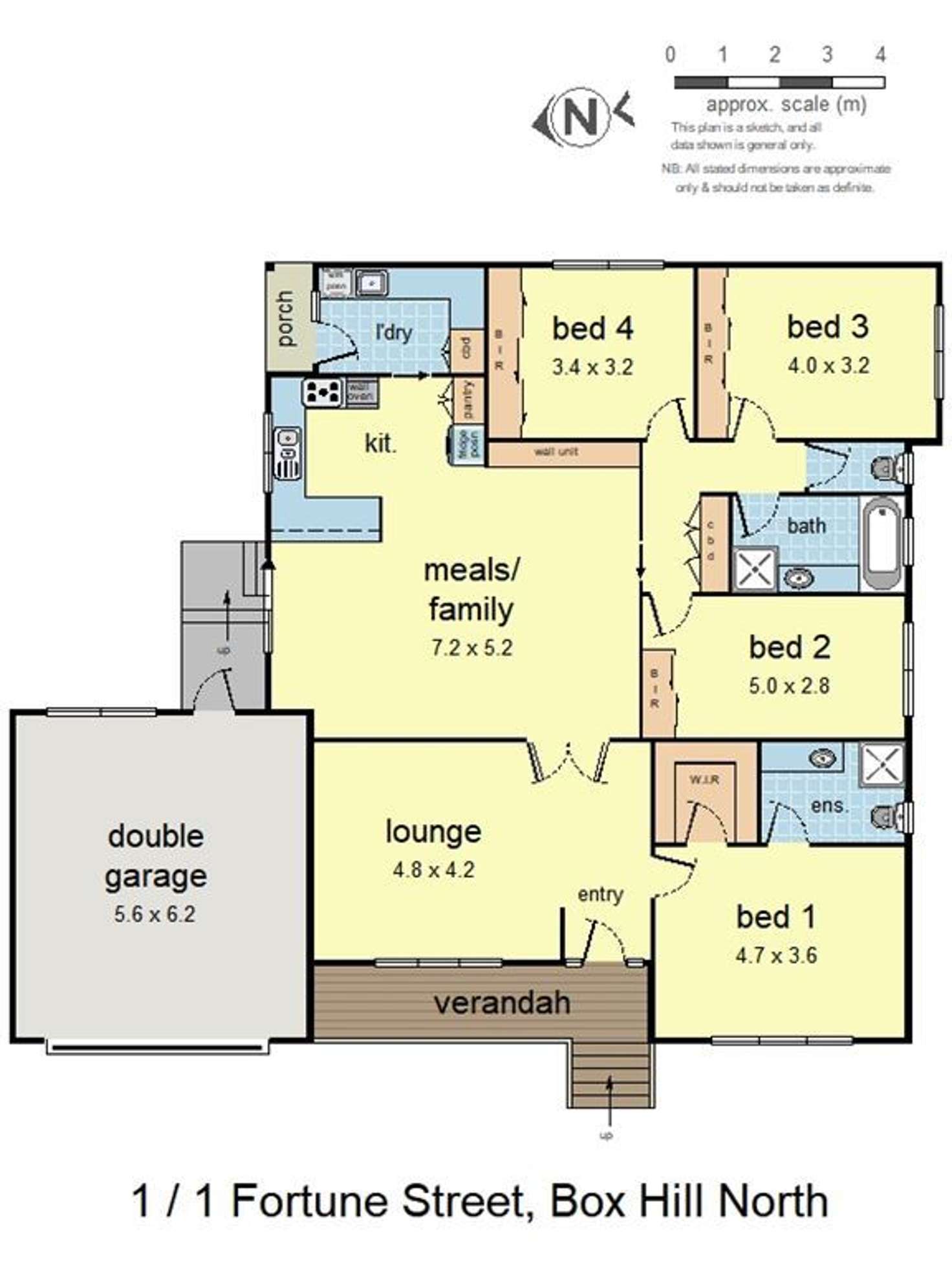 Floorplan of Homely townhouse listing, 1/1 Fortune Street, Box Hill North VIC 3129