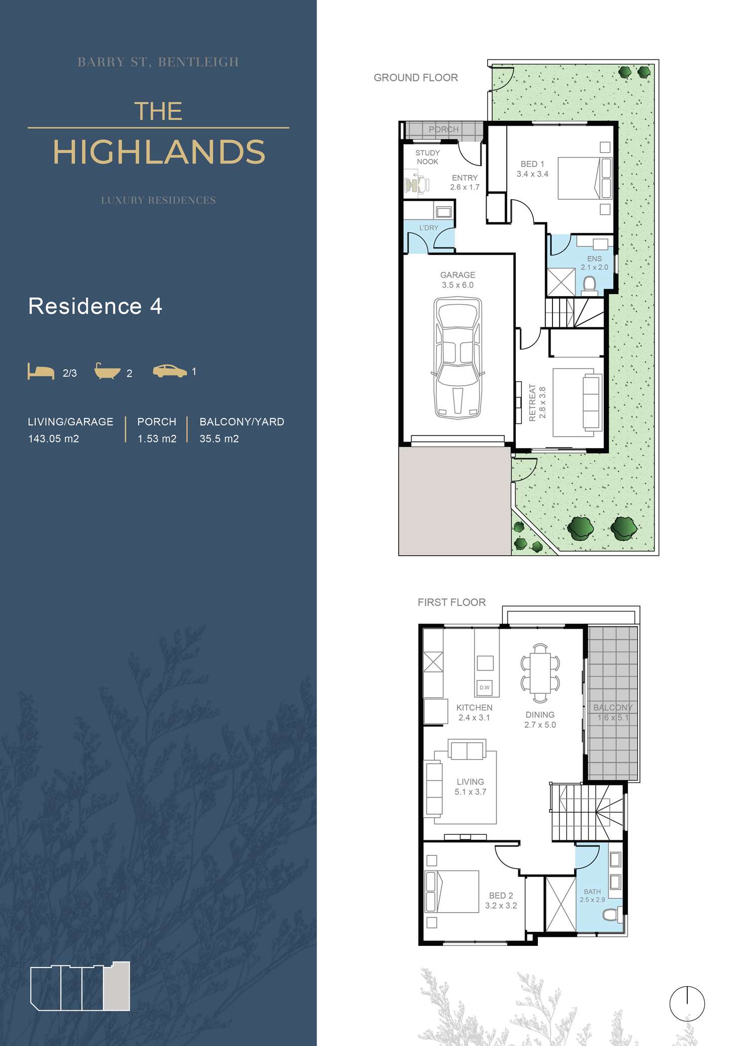 Floorplan of Homely townhouse listing, 2 Barry Street, Bentleigh VIC 3204