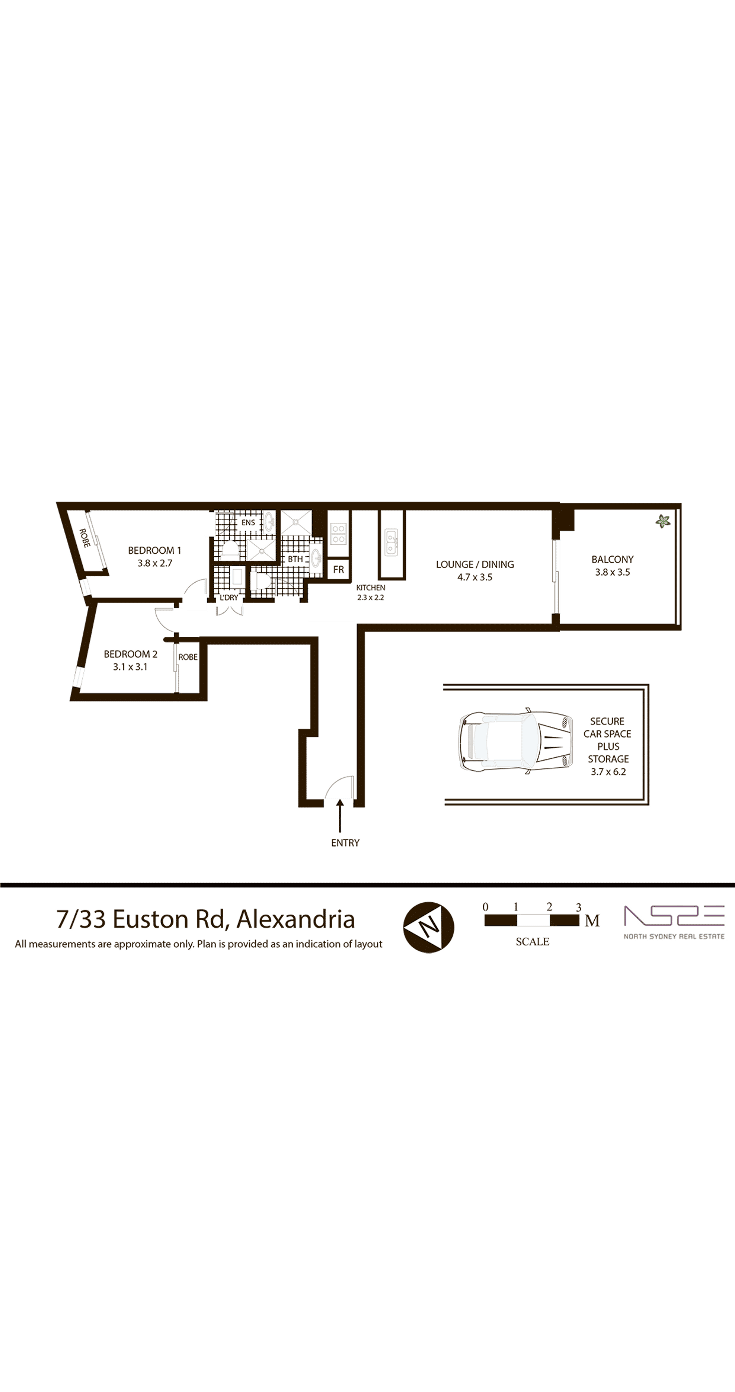 Floorplan of Homely apartment listing, 7/33-49 Euston Road, Alexandria NSW 2015