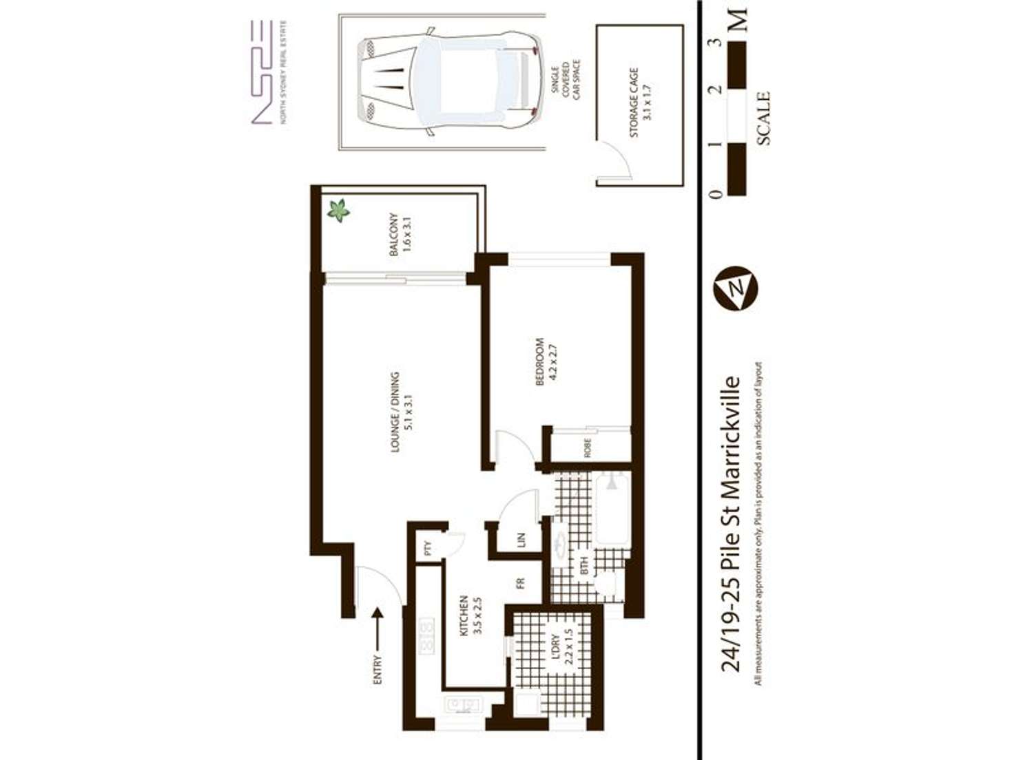 Floorplan of Homely unit listing, 24/19-25 Pile Street, Marrickville NSW 2204