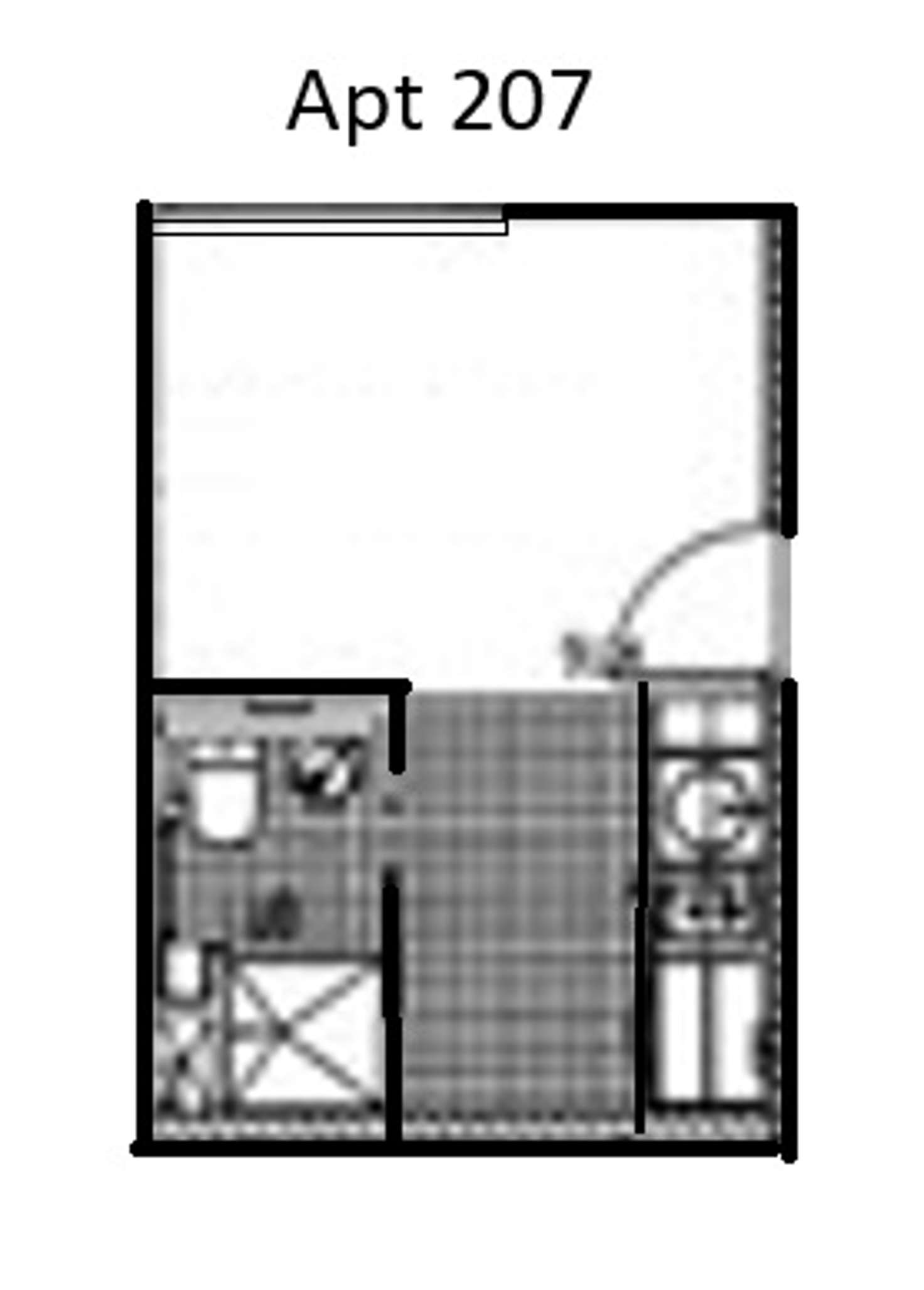 Floorplan of Homely apartment listing, 207/6-8 High Street, North Melbourne VIC 3051