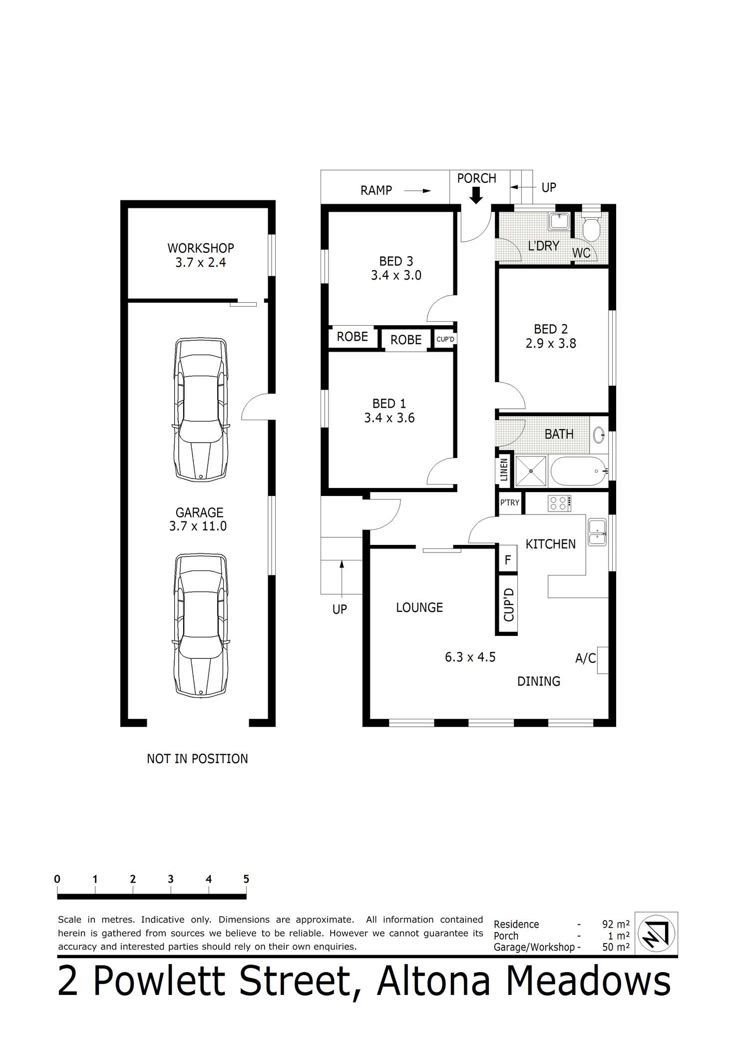 Floorplan of Homely house listing, 2 Powlett Street, Altona Meadows VIC 3028