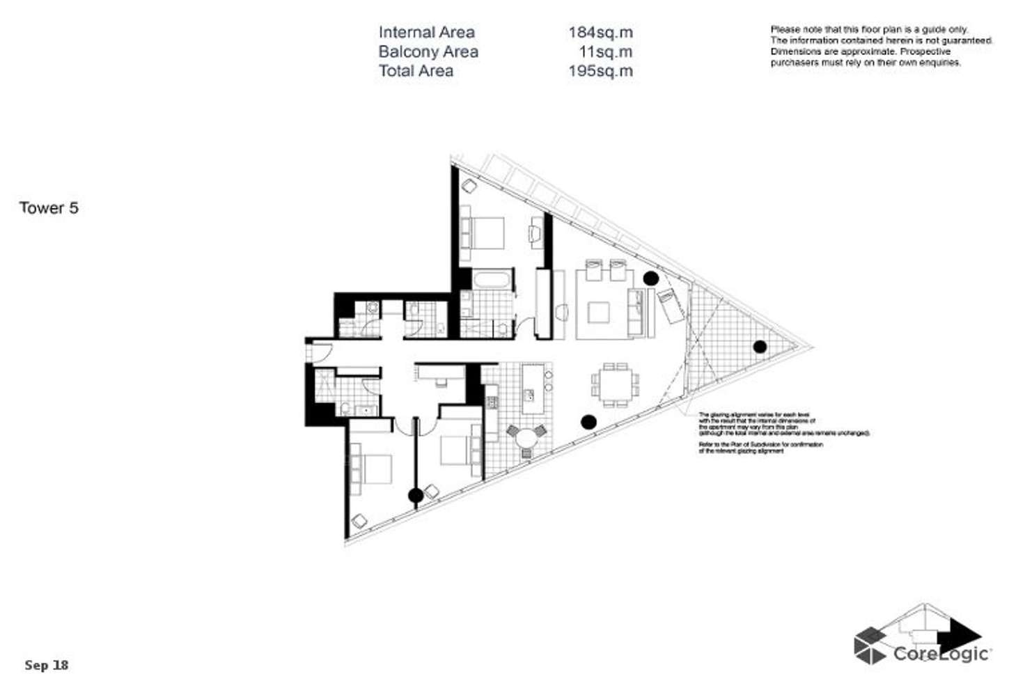 Floorplan of Homely apartment listing, 3703/90 Lorimer Street, Docklands VIC 3008
