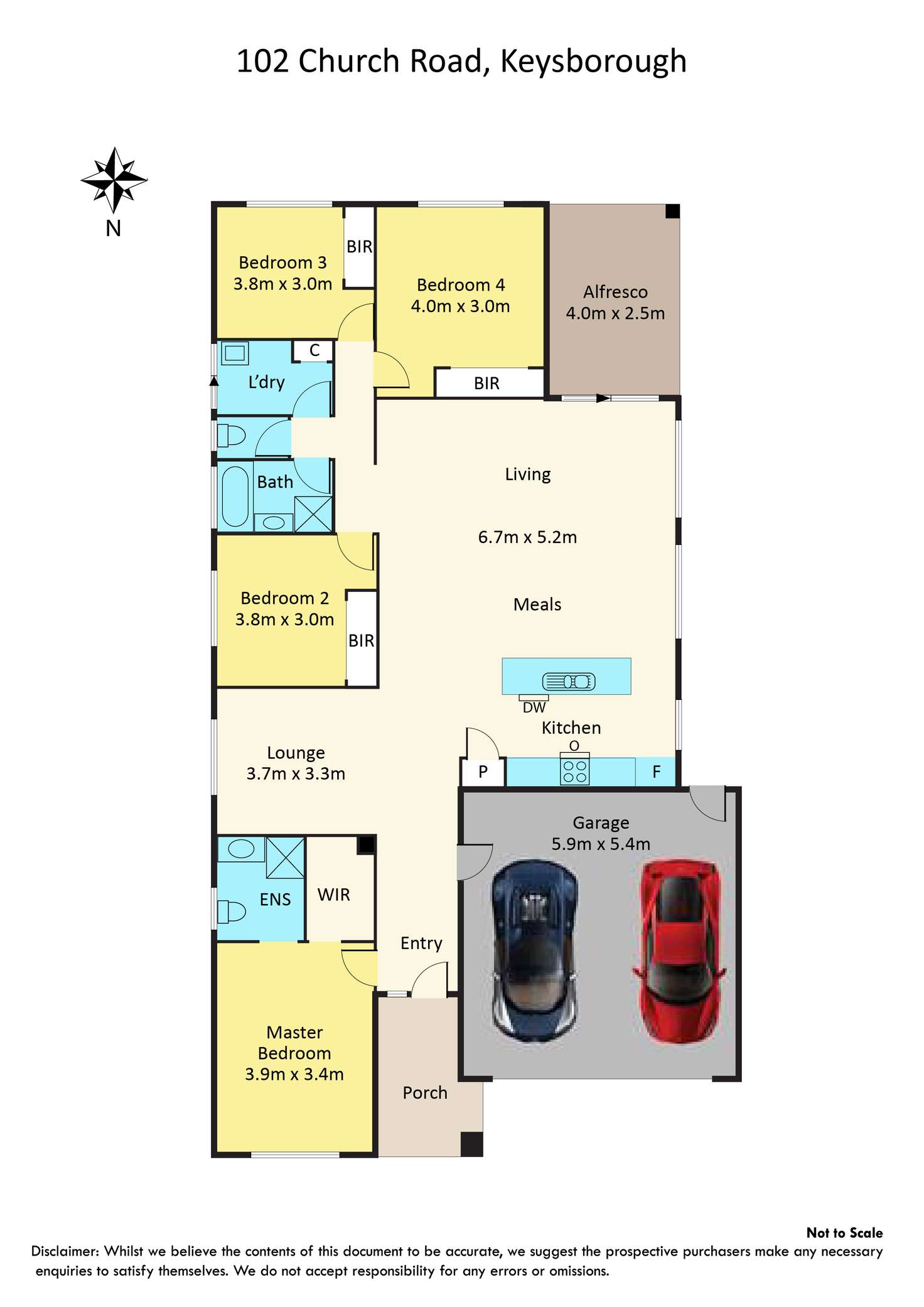 Floorplan of Homely house listing, 102 Church Road, Keysborough VIC 3173