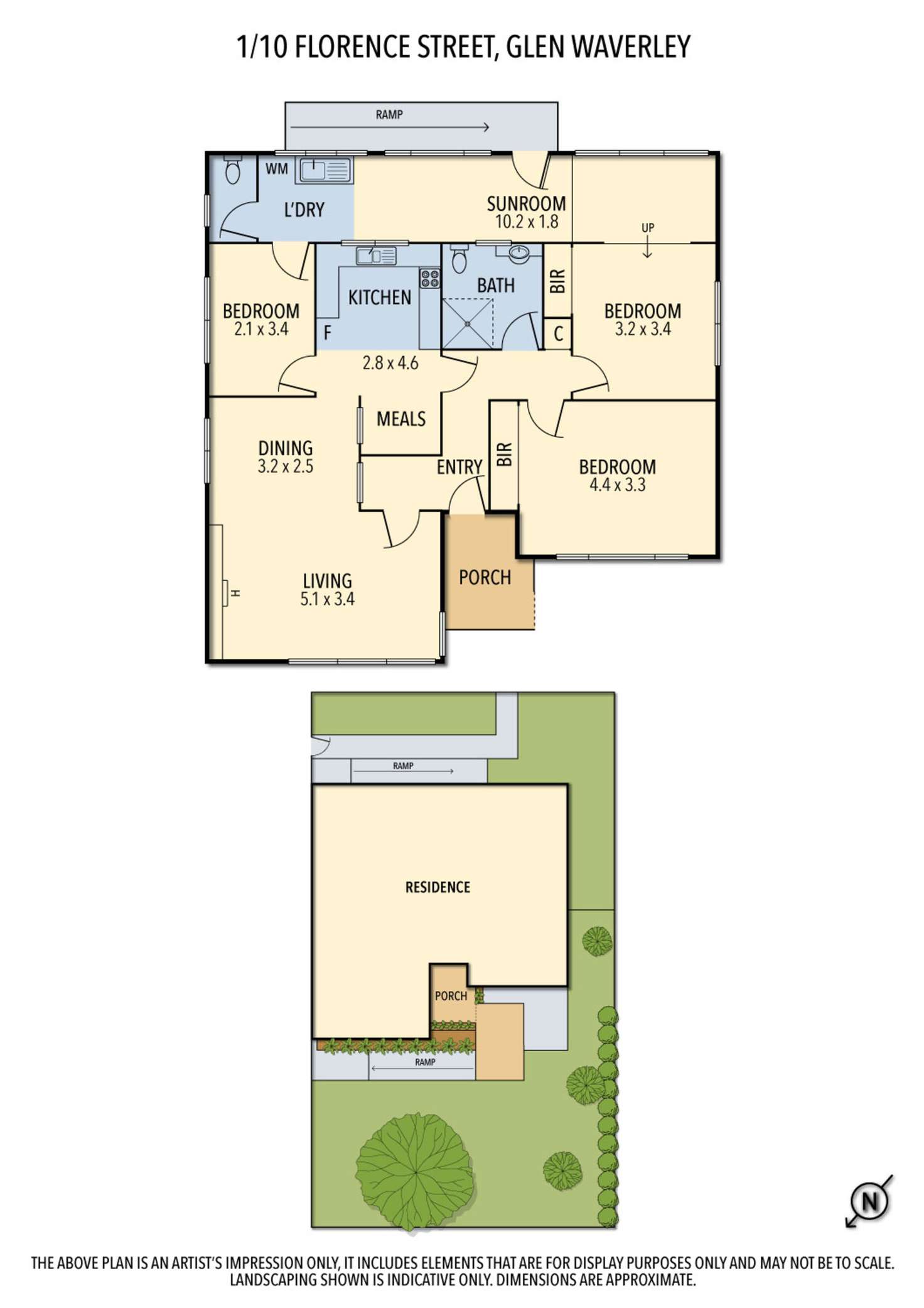 Floorplan of Homely unit listing, 1/10 Florence Street, Glen Waverley VIC 3150