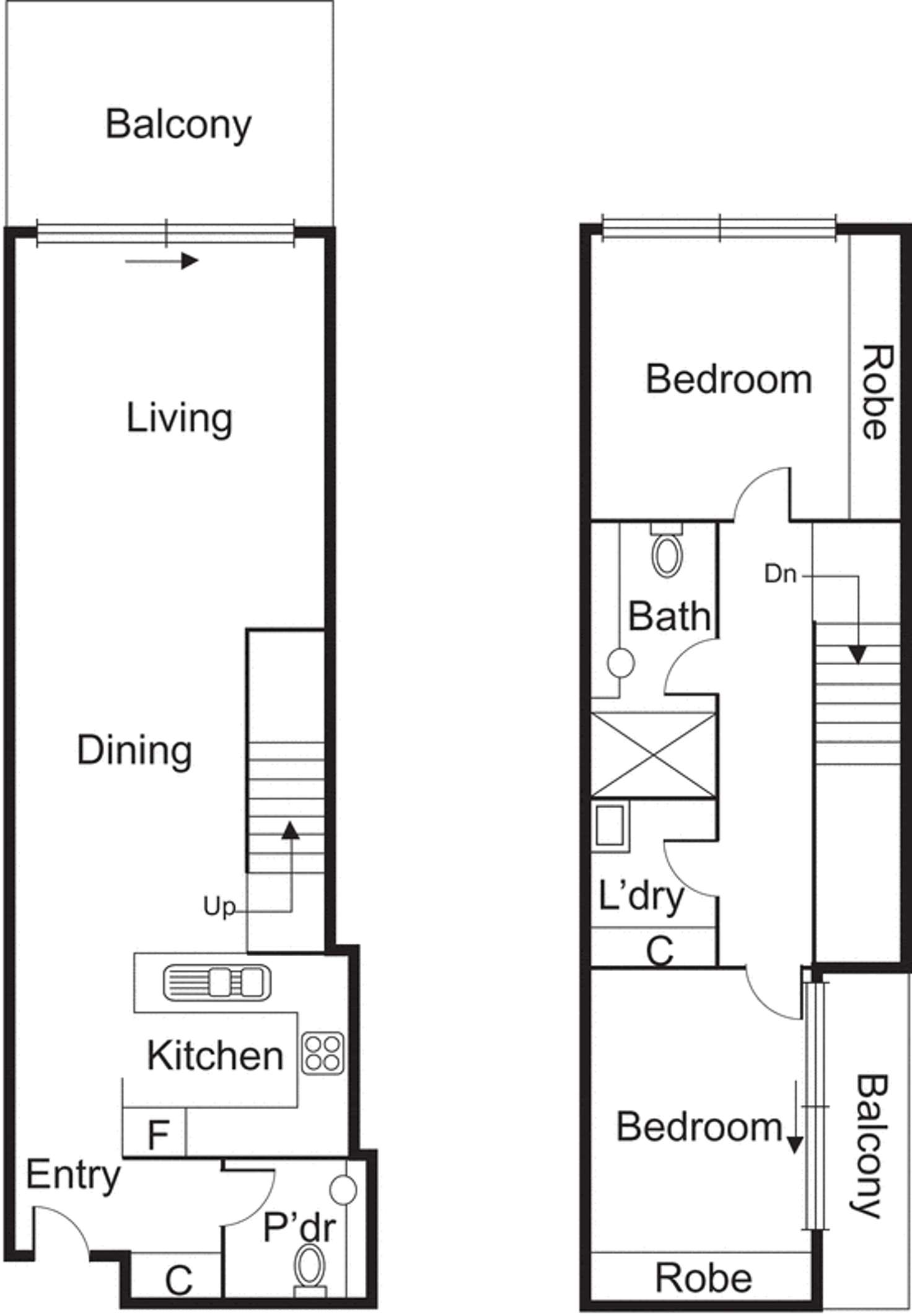Floorplan of Homely apartment listing, 1/1038 North Road, Bentleigh East VIC 3165