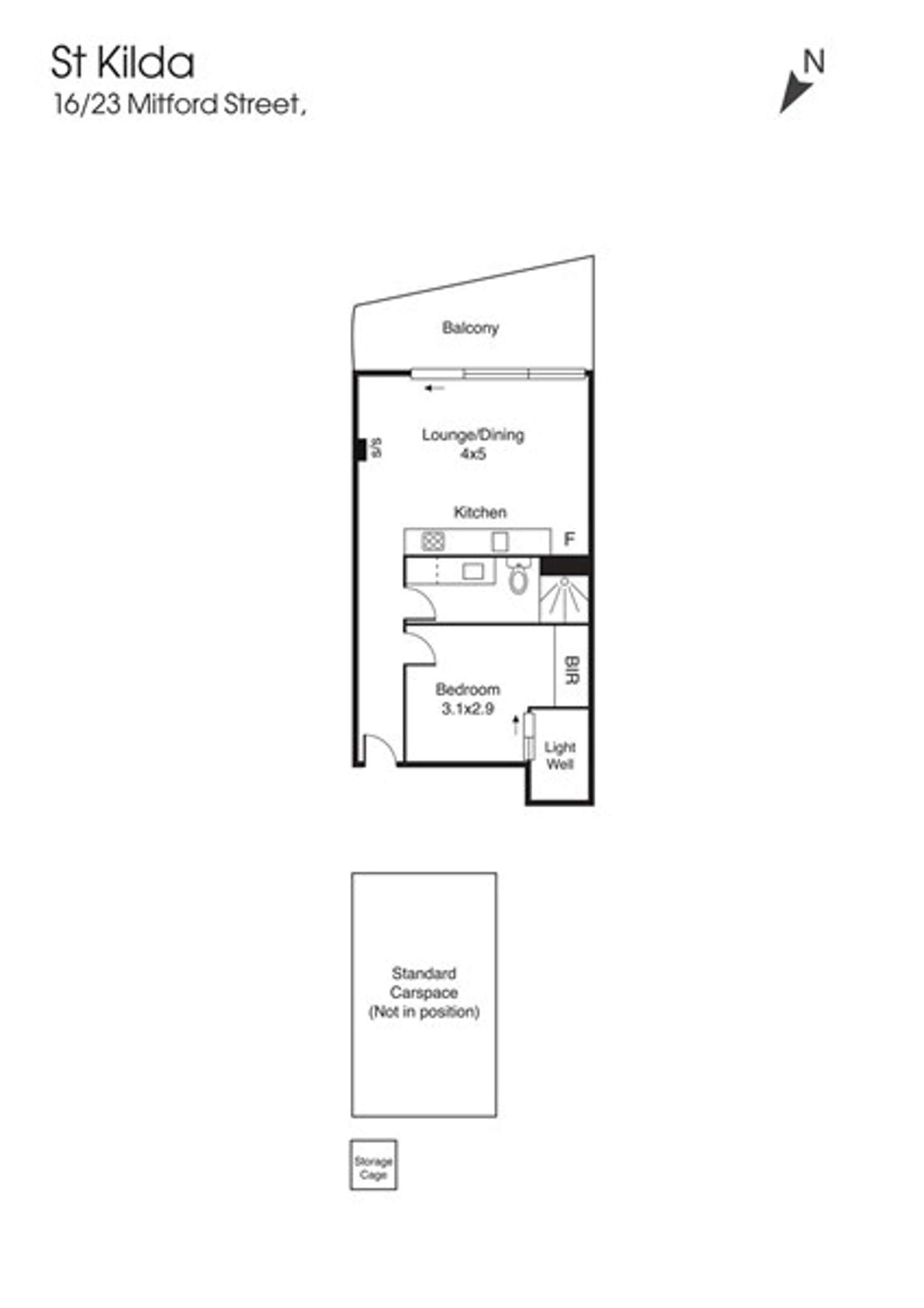 Floorplan of Homely unit listing, 15/23 Mitford Street, St Kilda VIC 3182