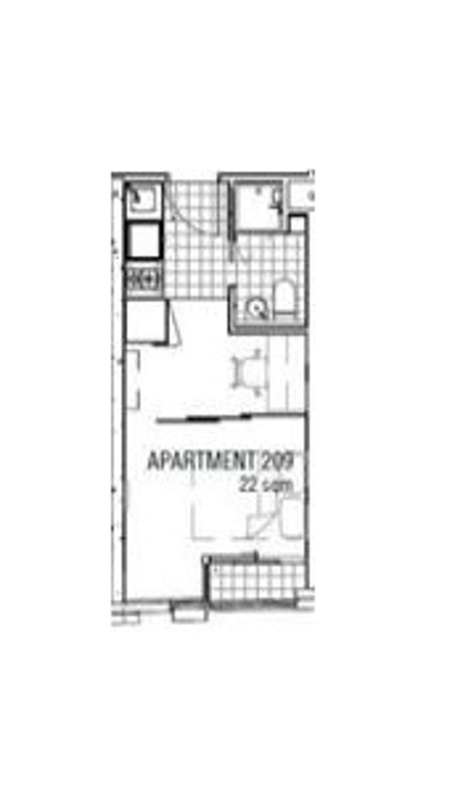 Floorplan of Homely apartment listing, 209/131 Pelham Street, Carlton VIC 3053