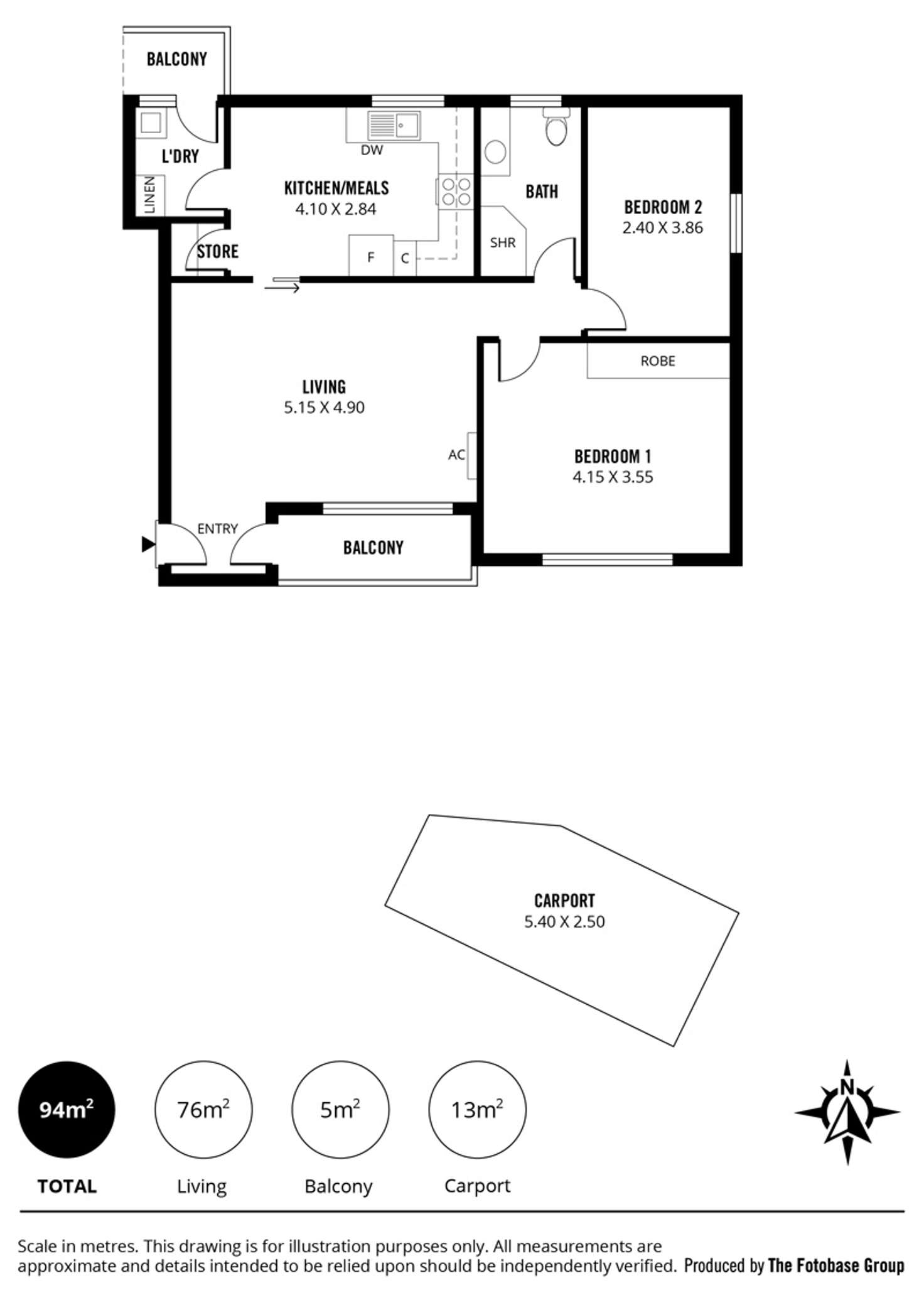 Floorplan of Homely unit listing, 8/8 Keen Avenue, Glenelg East SA 5045