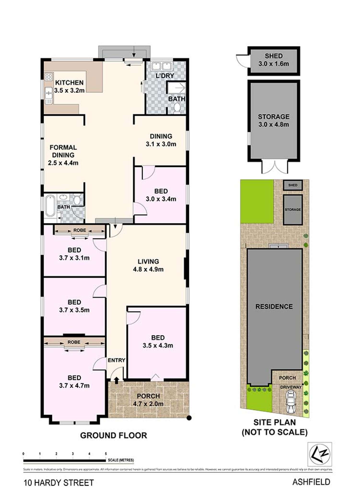 Floorplan of Homely house listing, 10 Hardy Street, Ashfield NSW 2131