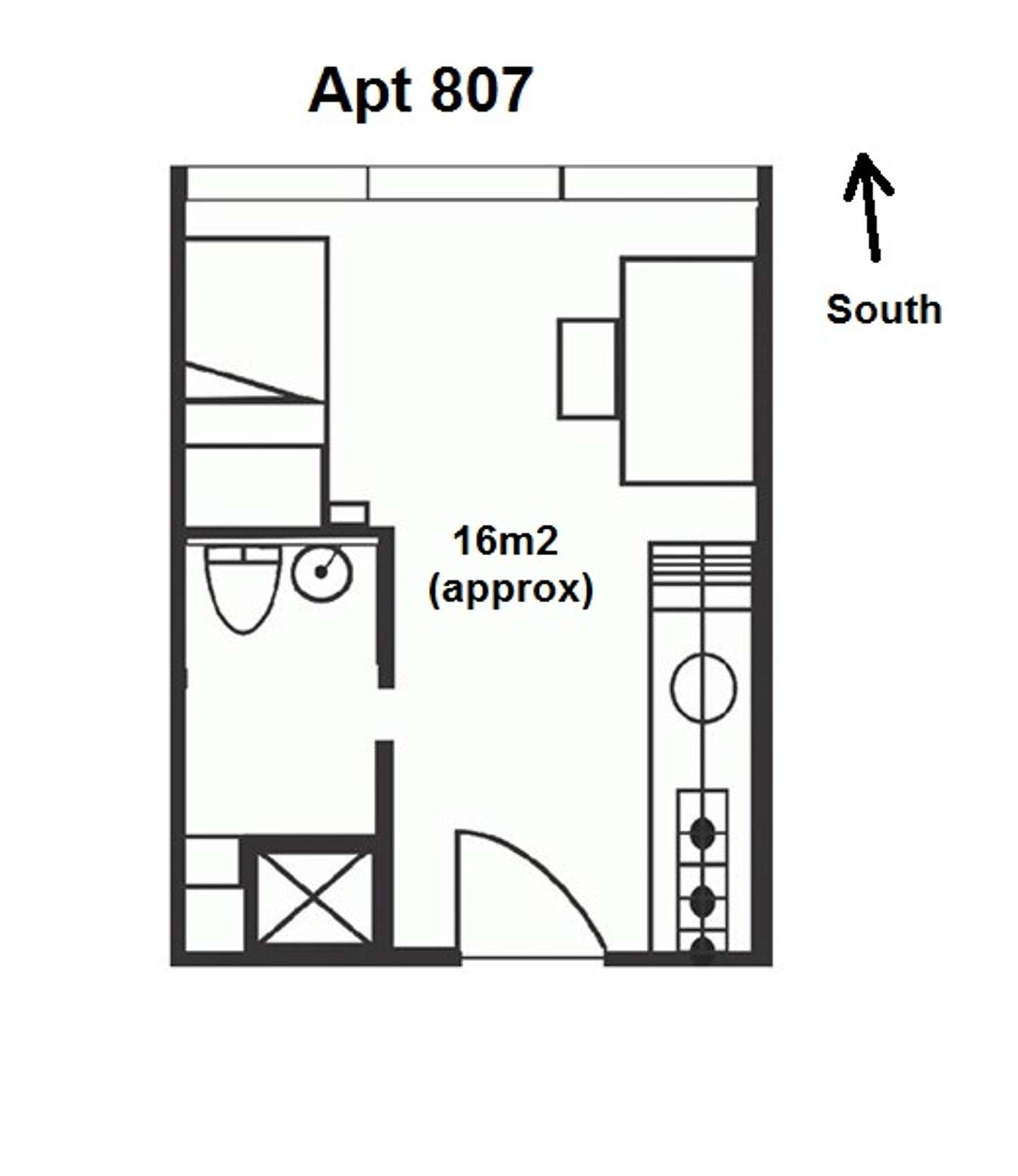 Floorplan of Homely apartment listing, 807/127 Leicester Street, Carlton VIC 3053