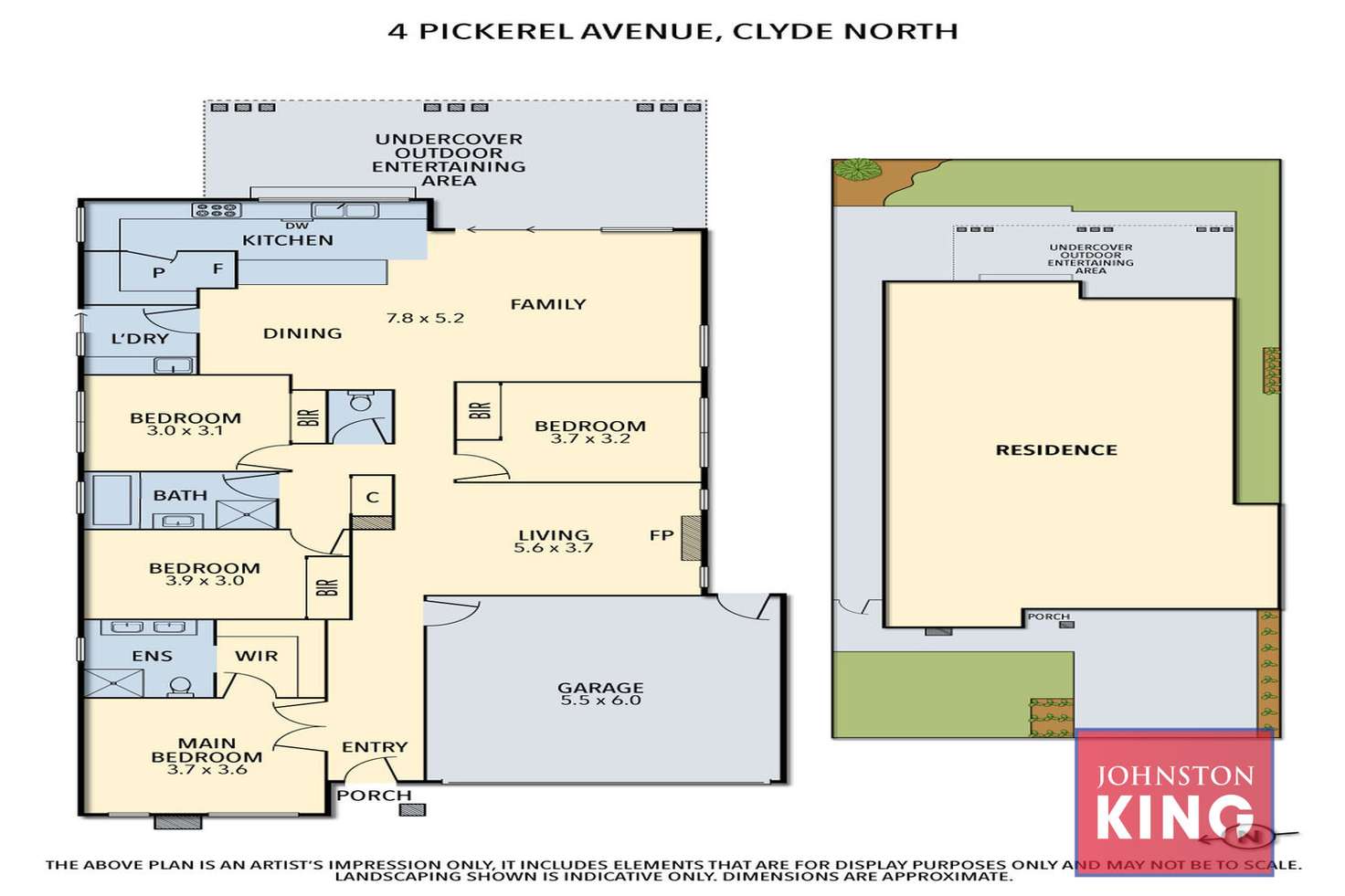 Floorplan of Homely house listing, 4 Pickerel Avenue, Clyde North VIC 3978