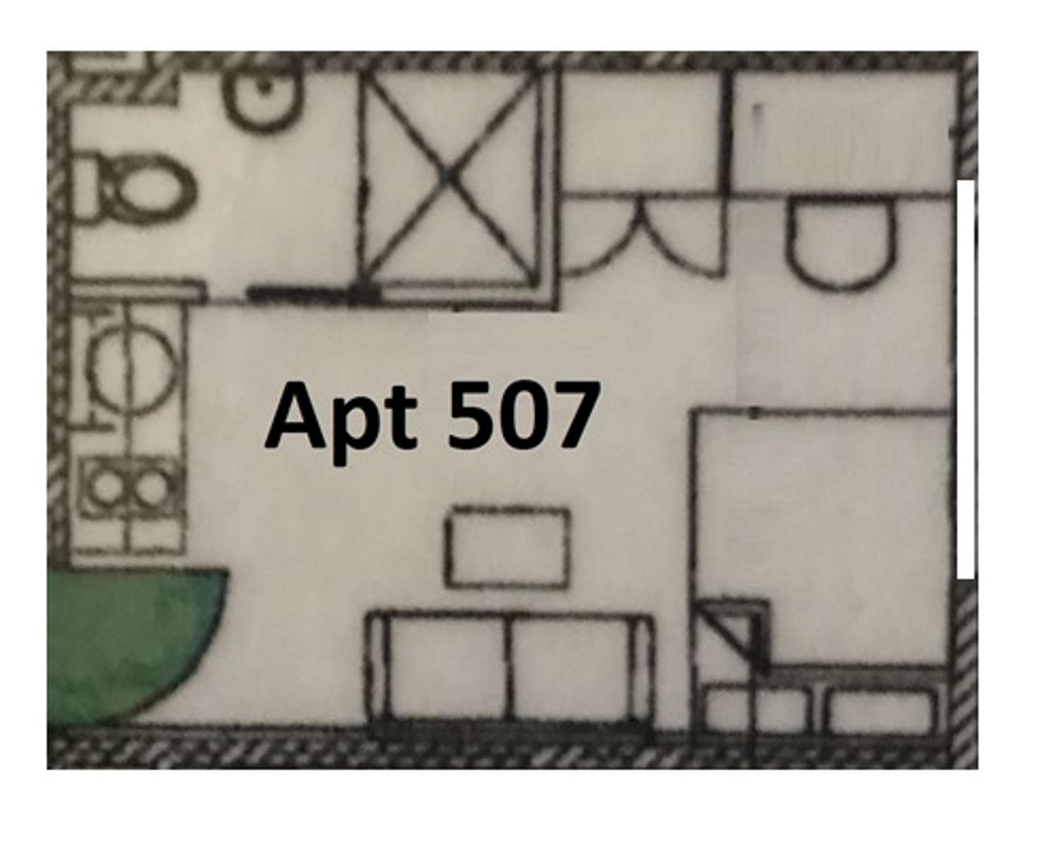 Floorplan of Homely apartment listing, 507/62-68 Hayward Lane, Melbourne VIC 3000