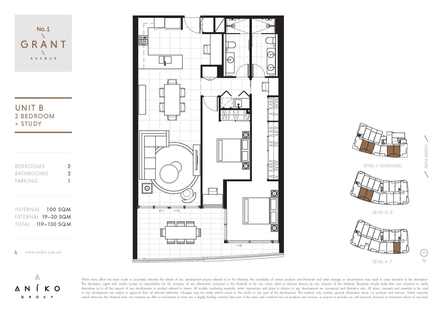 Floorplan of Homely apartment listing, 1 Grant Avenue, Hope Island QLD 4212