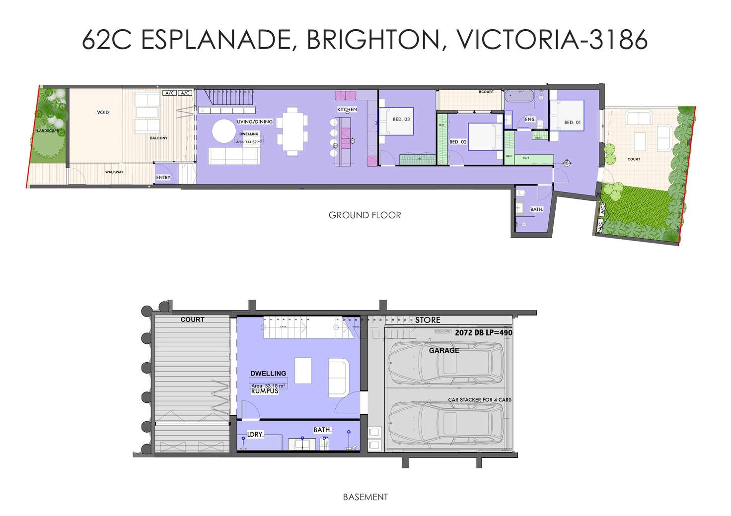 Floorplan of Homely apartment listing, 62C Esplanade, Brighton VIC 3186